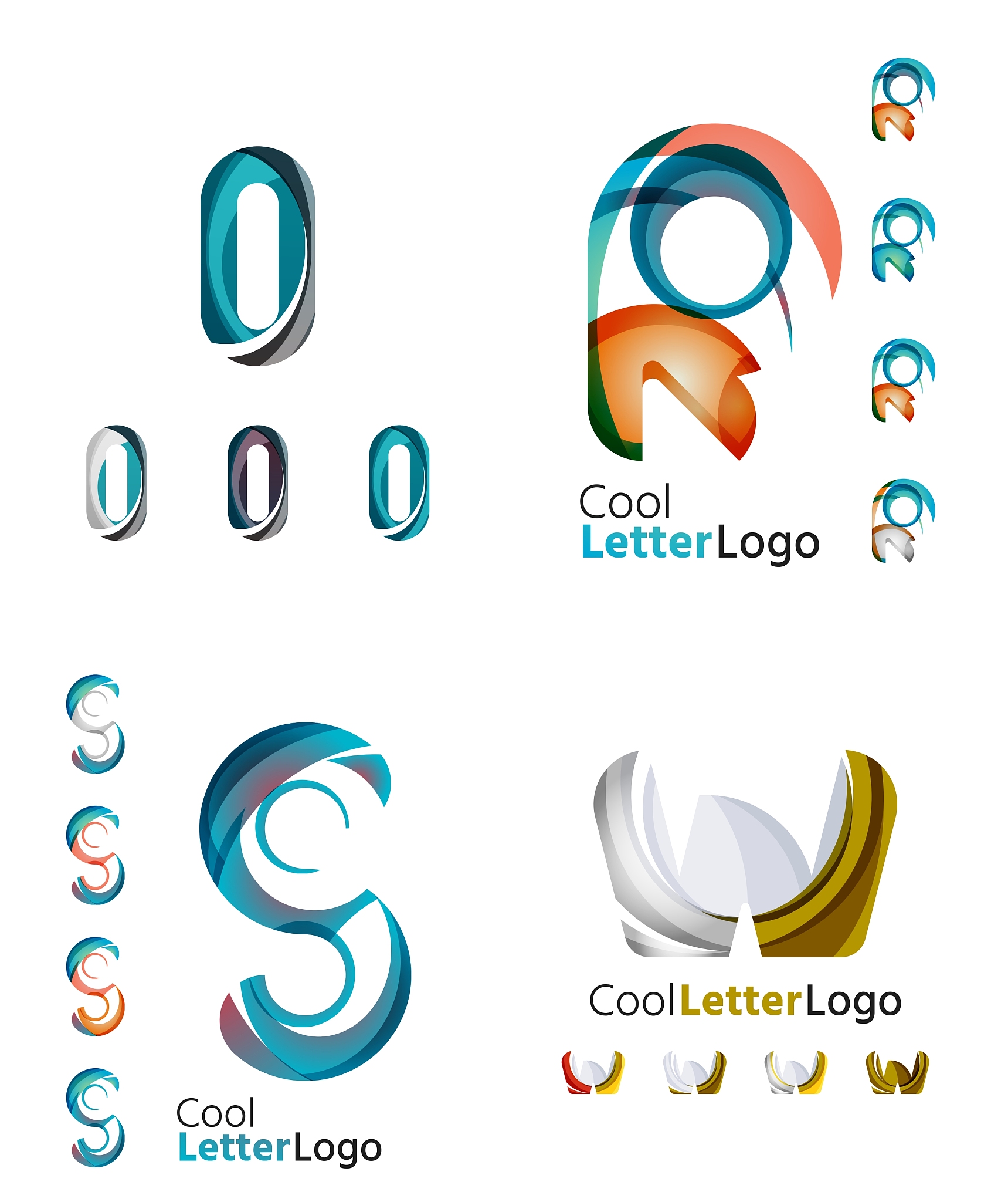 letter business emblem collection