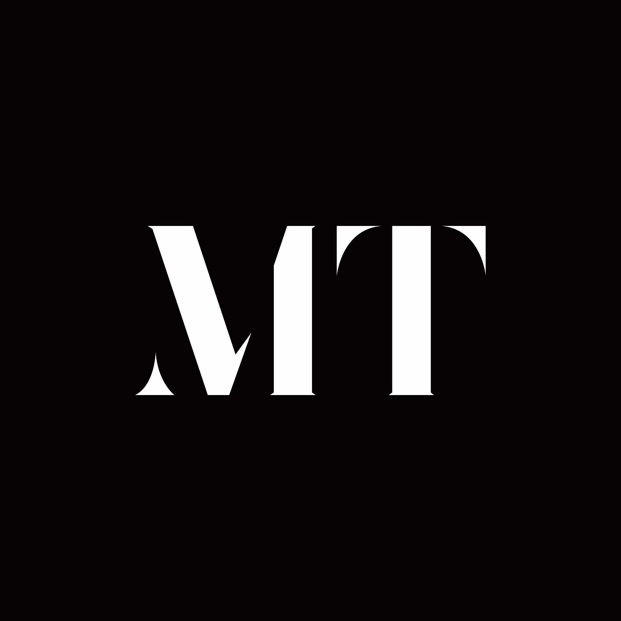 mt logo letter initial logo designs template