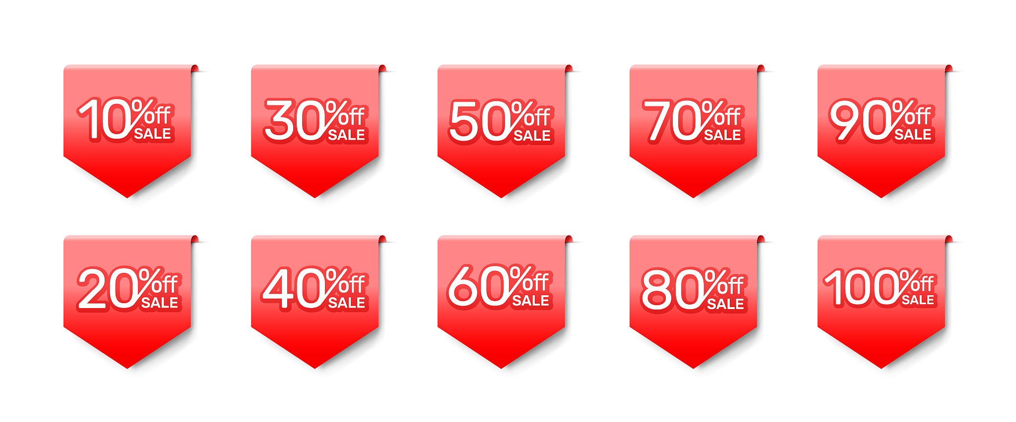 sticker red banner