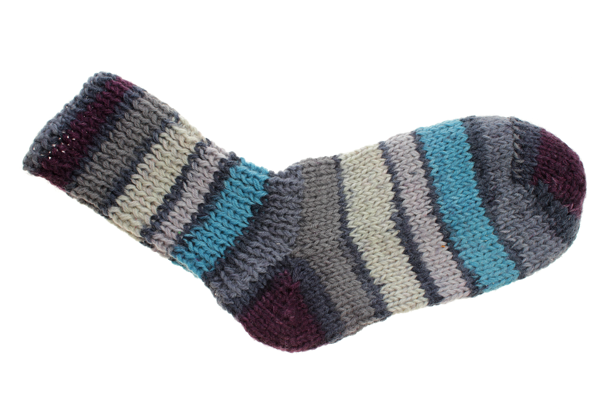 handmade knitted sock