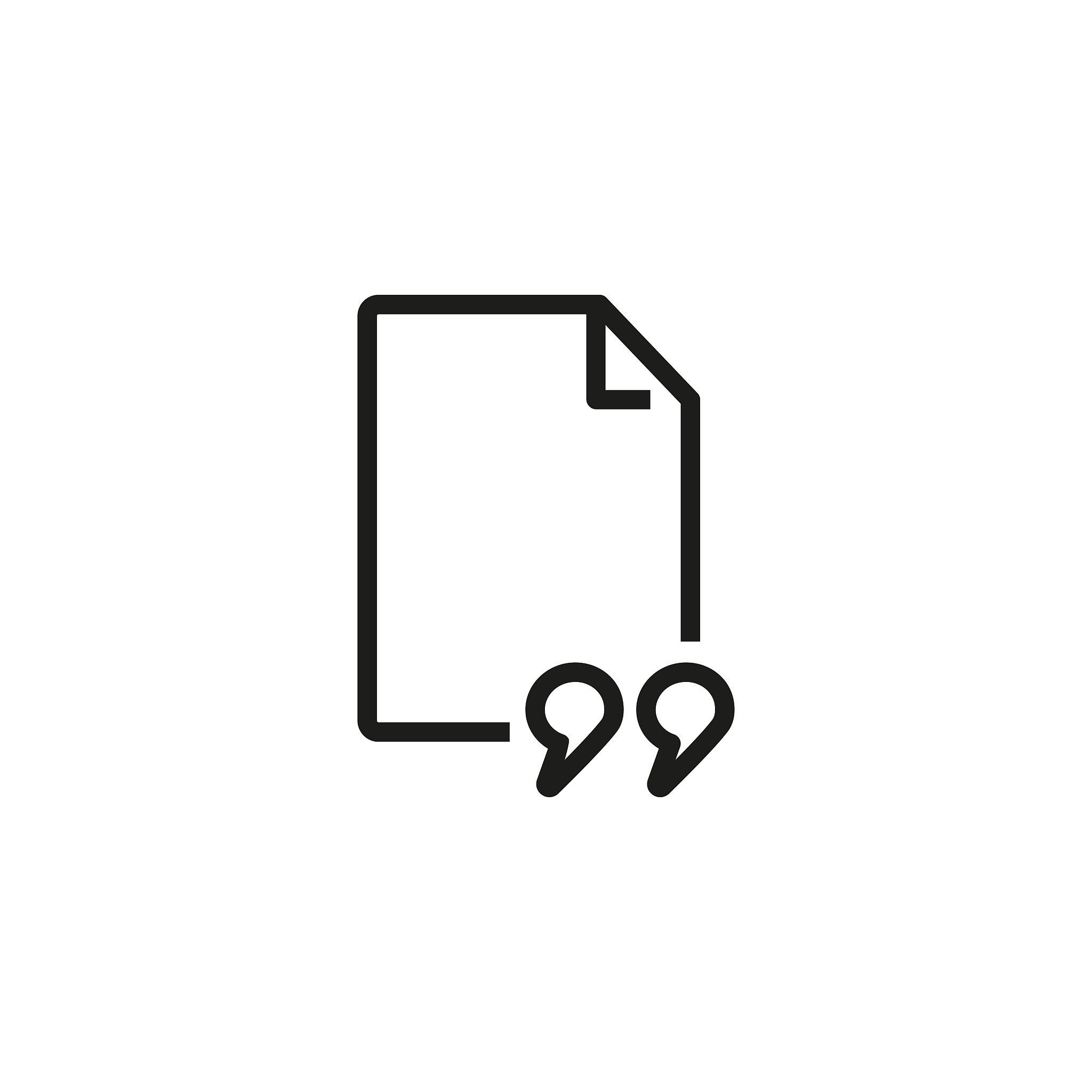 quotation line icon