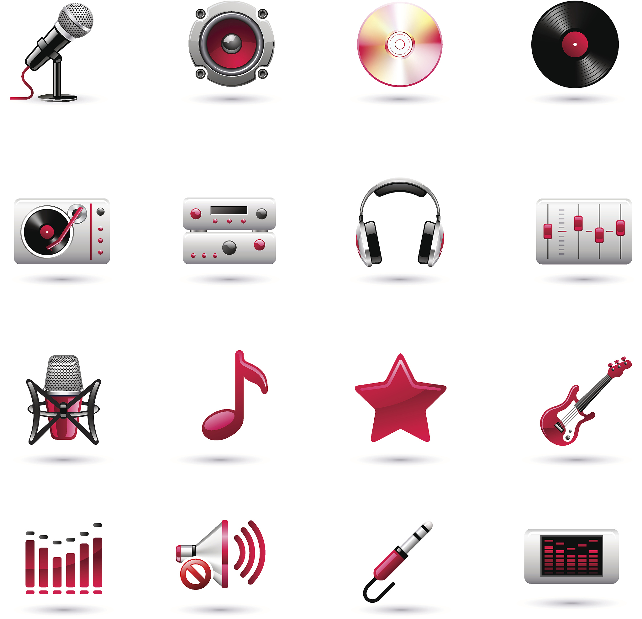 music icon set