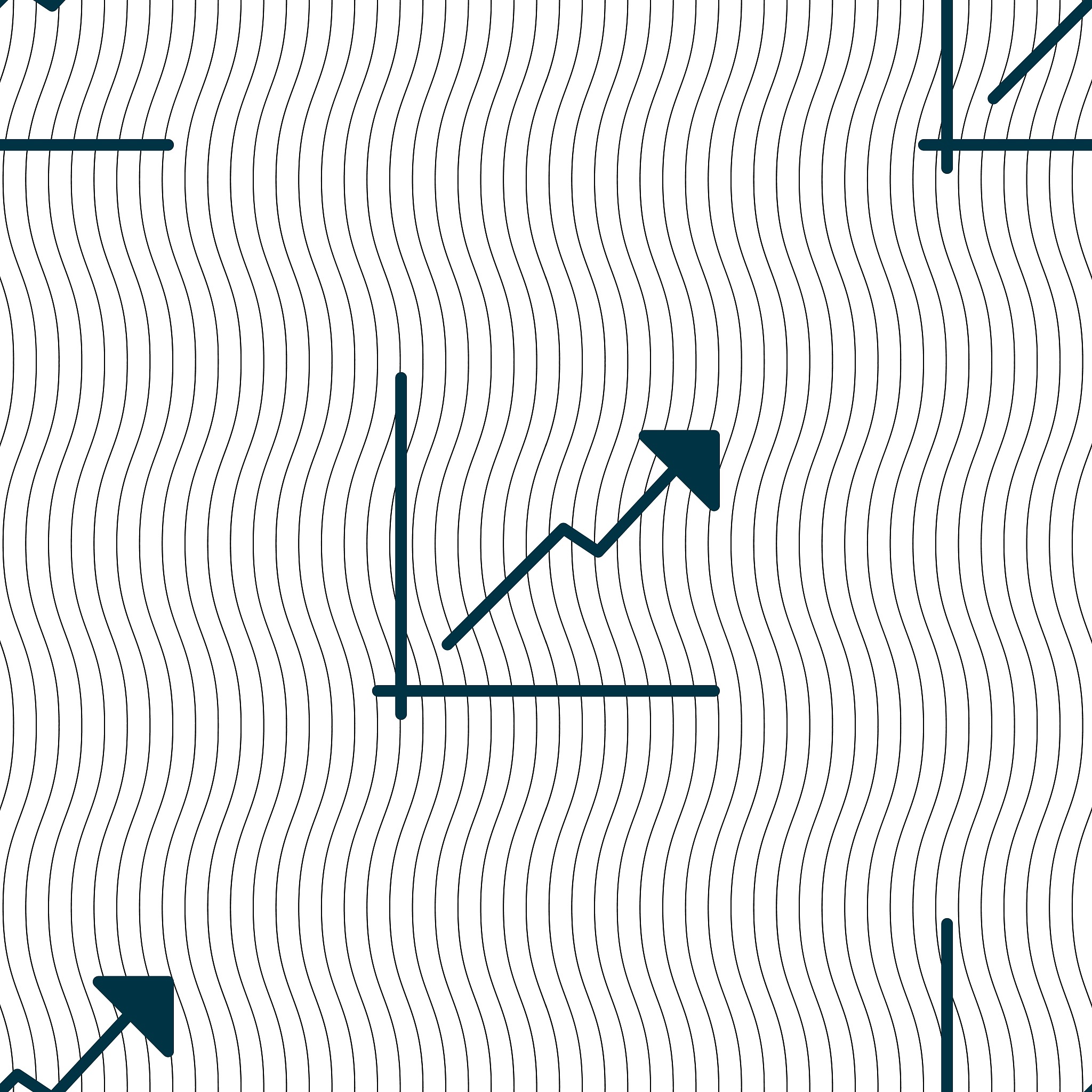 chart icon sign. seamless pattern with geometric texture. vector