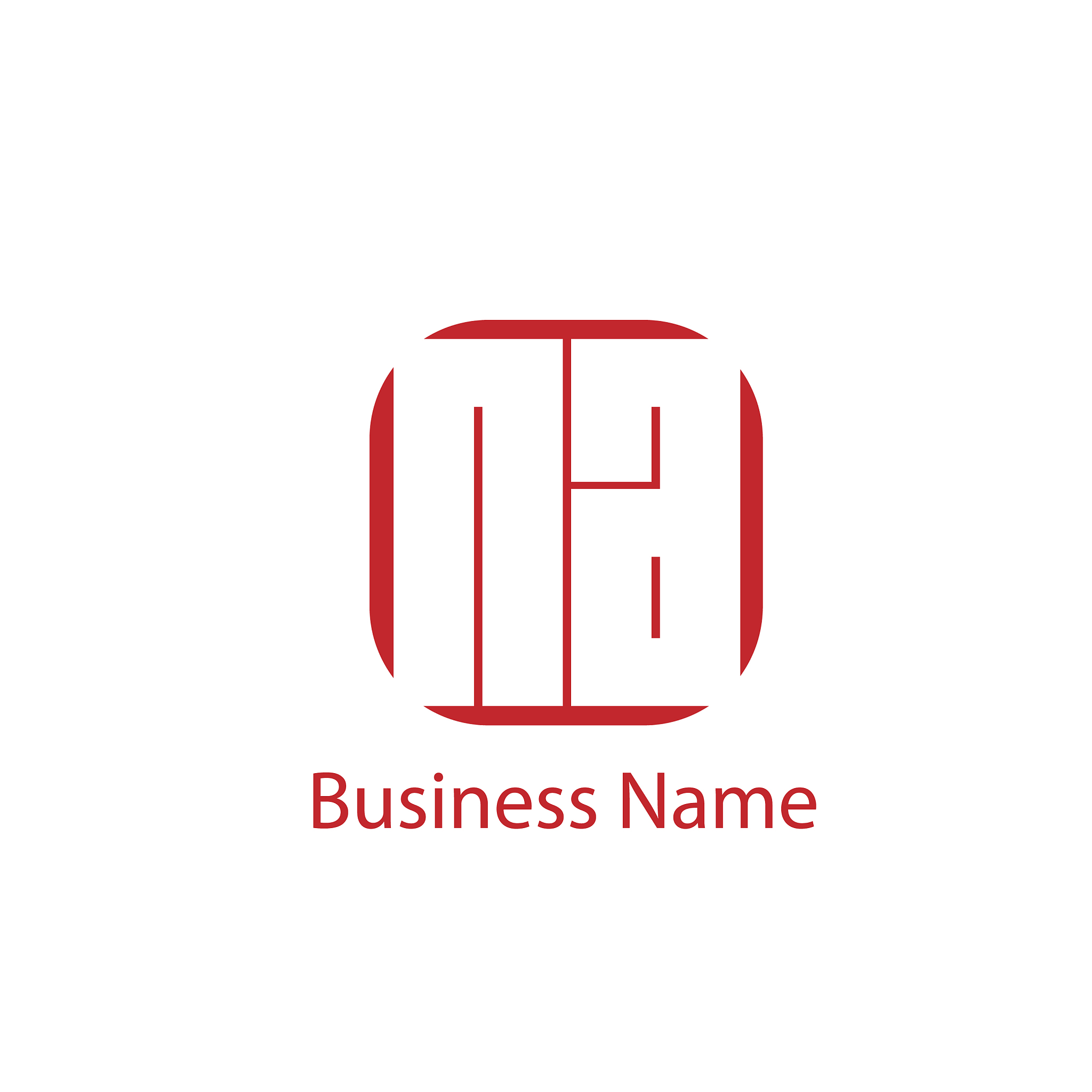initial letter na logo template design