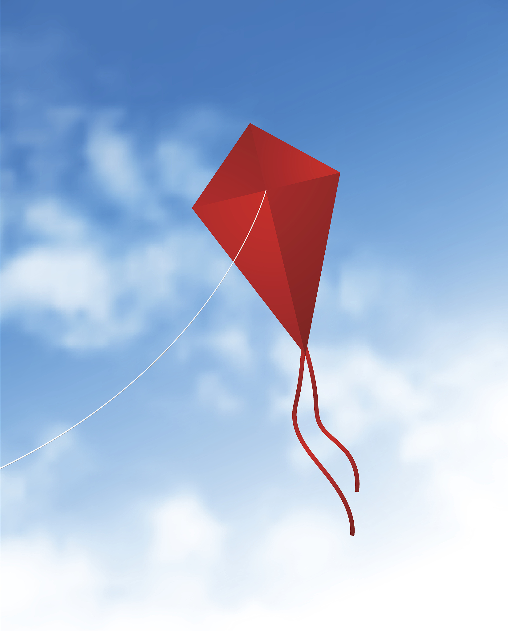 flying kite