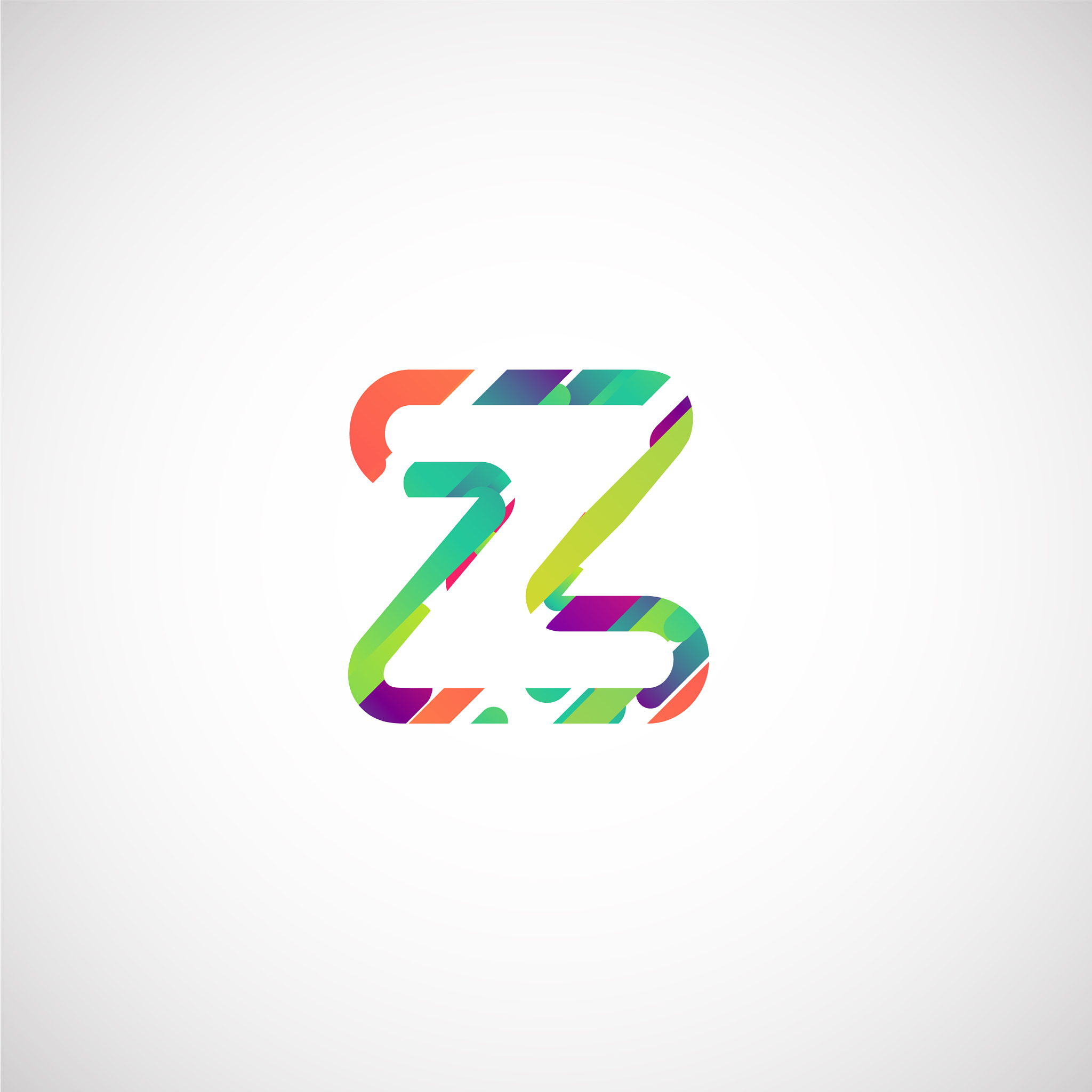 colorful character from a typeset