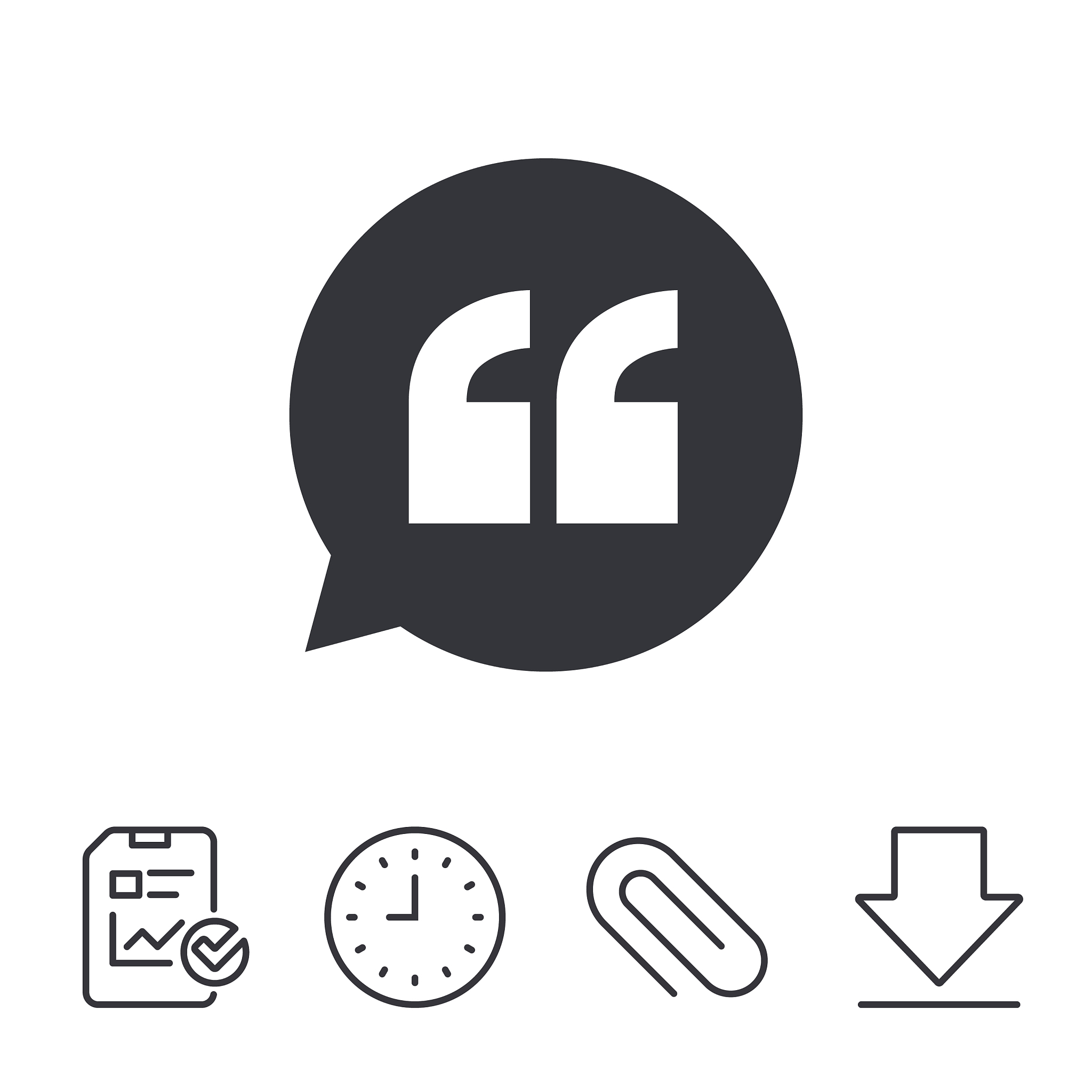 quote sign icon quotation mark symbol