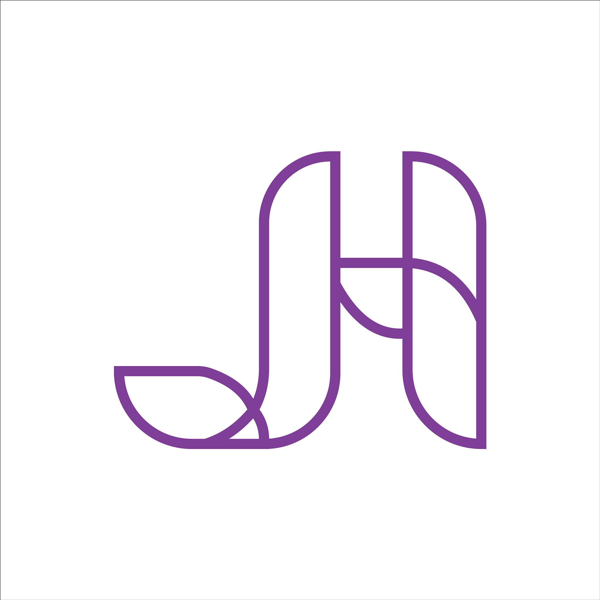 initial letter ja or aj logo design template