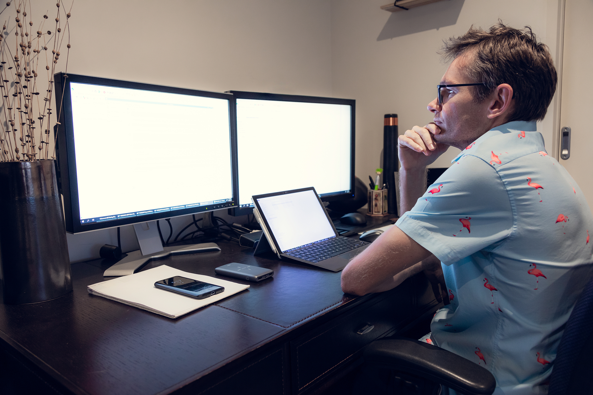 working from home