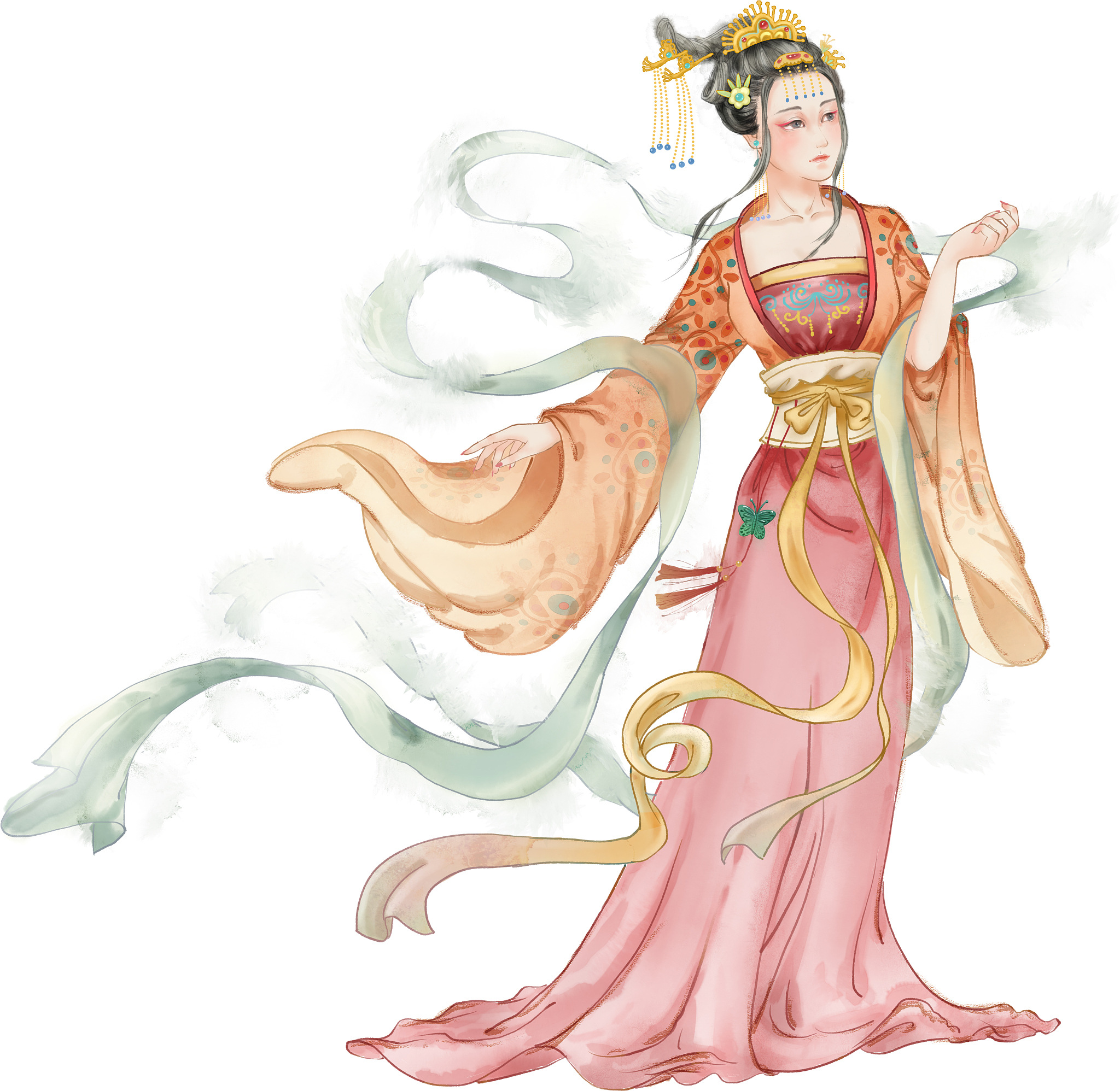 西施：中国古代四大美女之一，其美貌与悲剧命运
