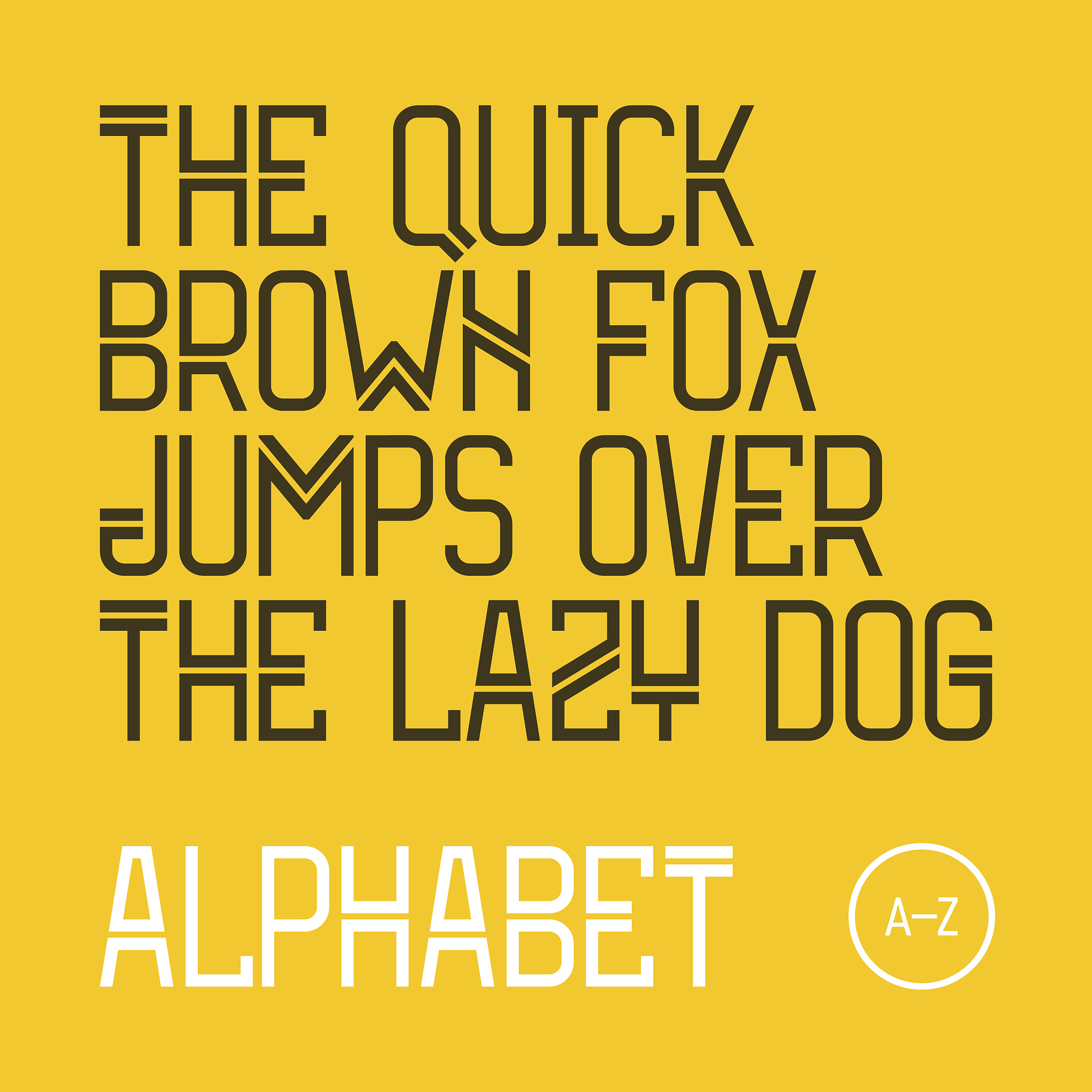 modern font