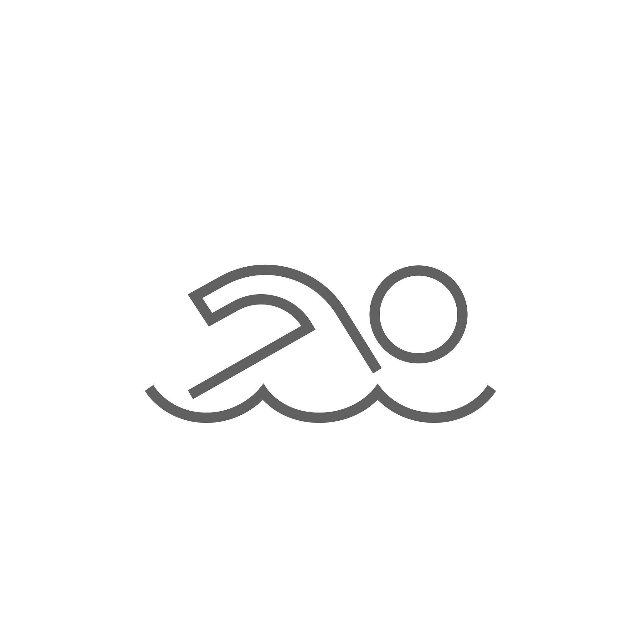 swimmer line icon
