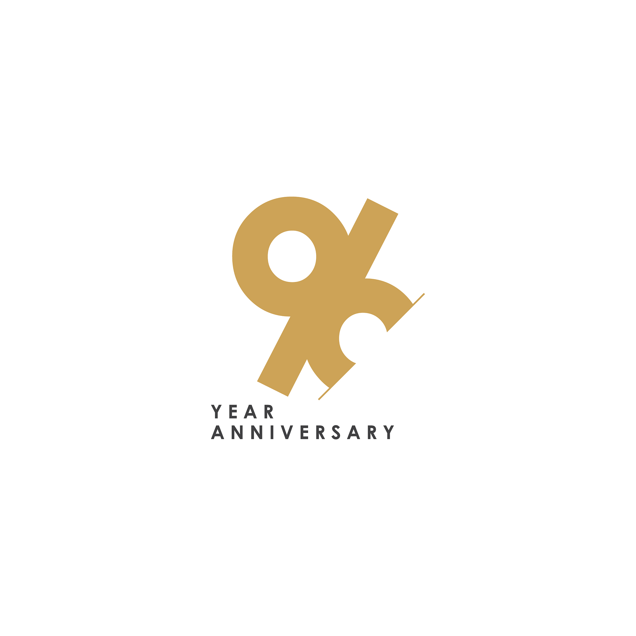 96 year anniversary template design