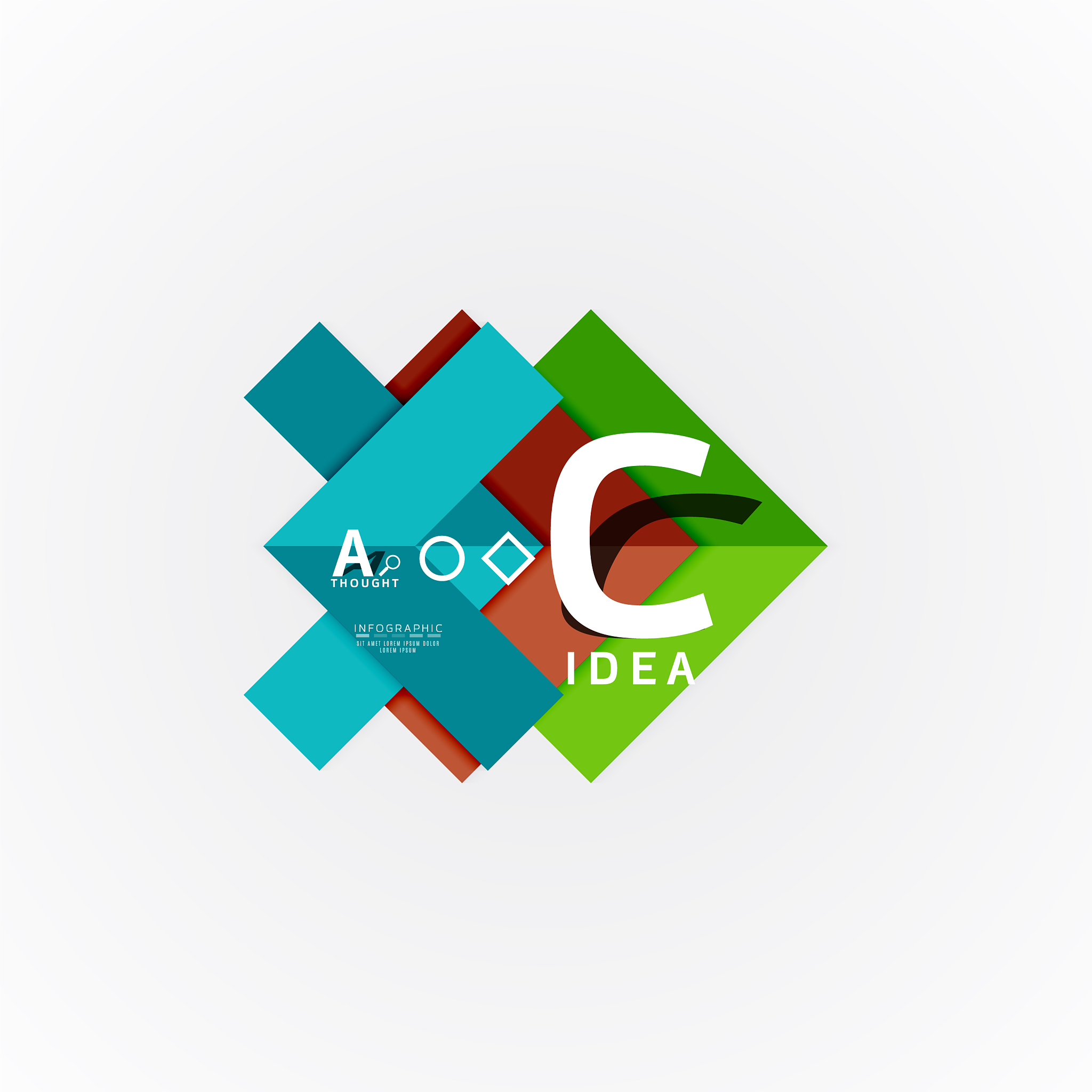 infographic options banner paper style