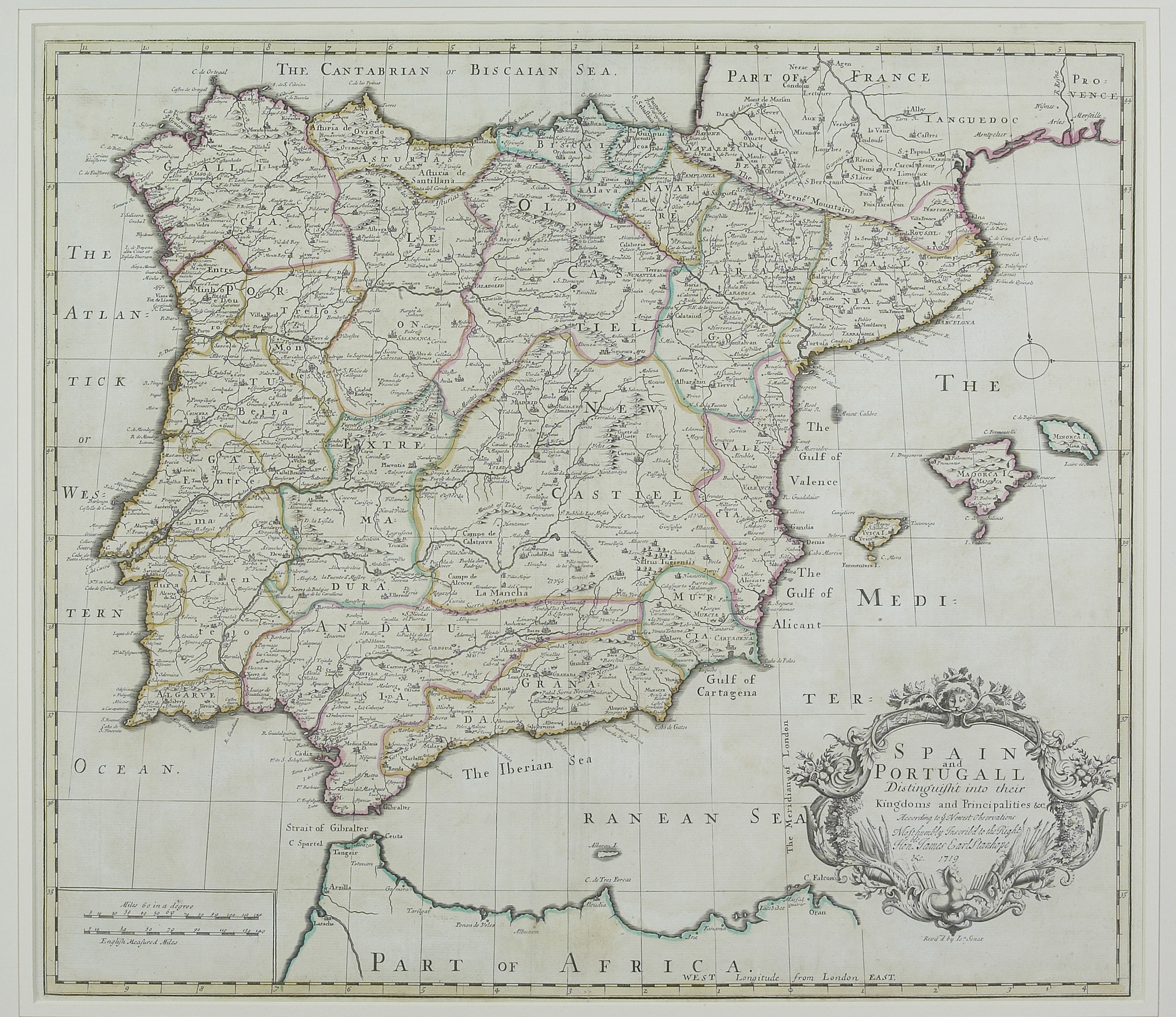 map of spain and portugal