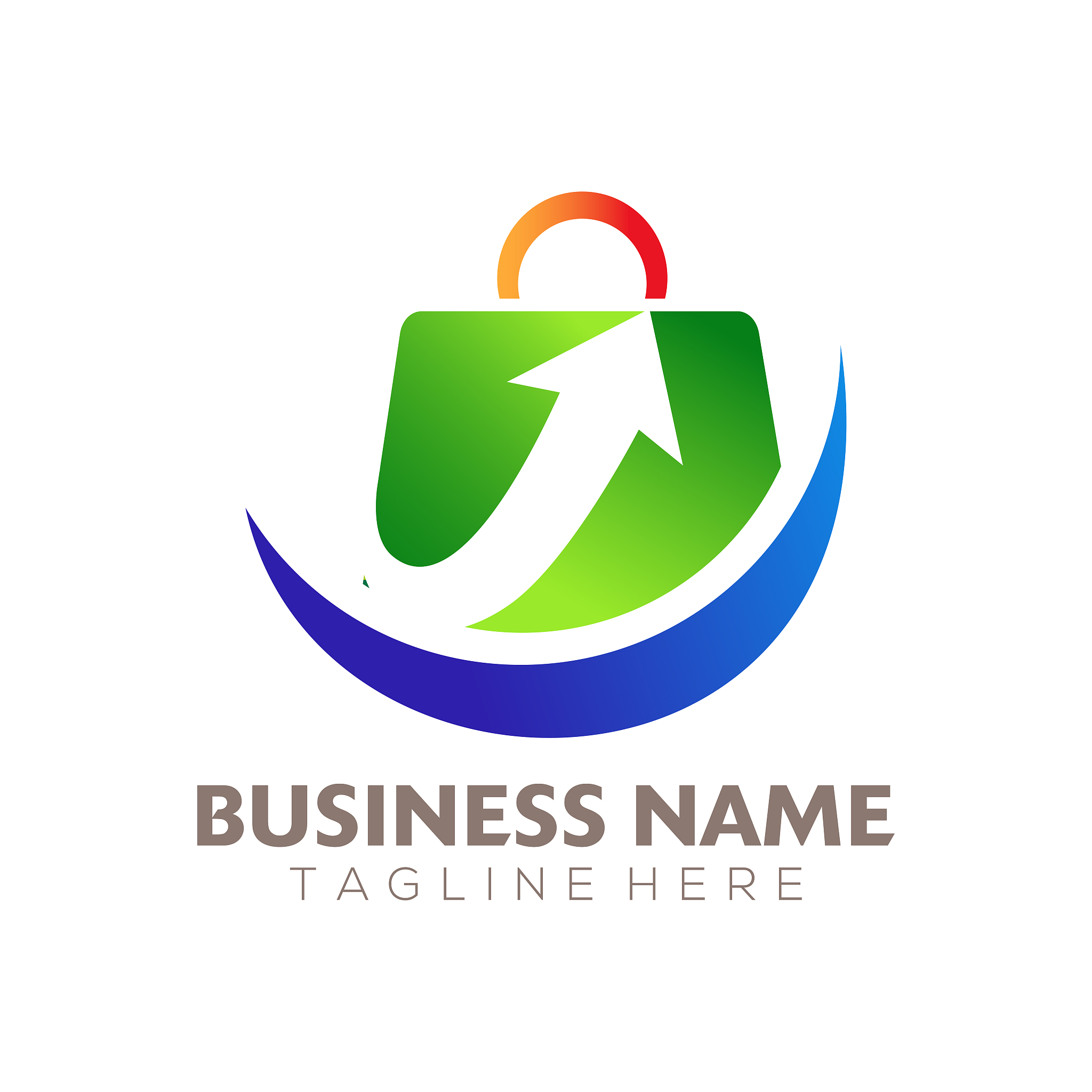 online store, shopping logo and icon design