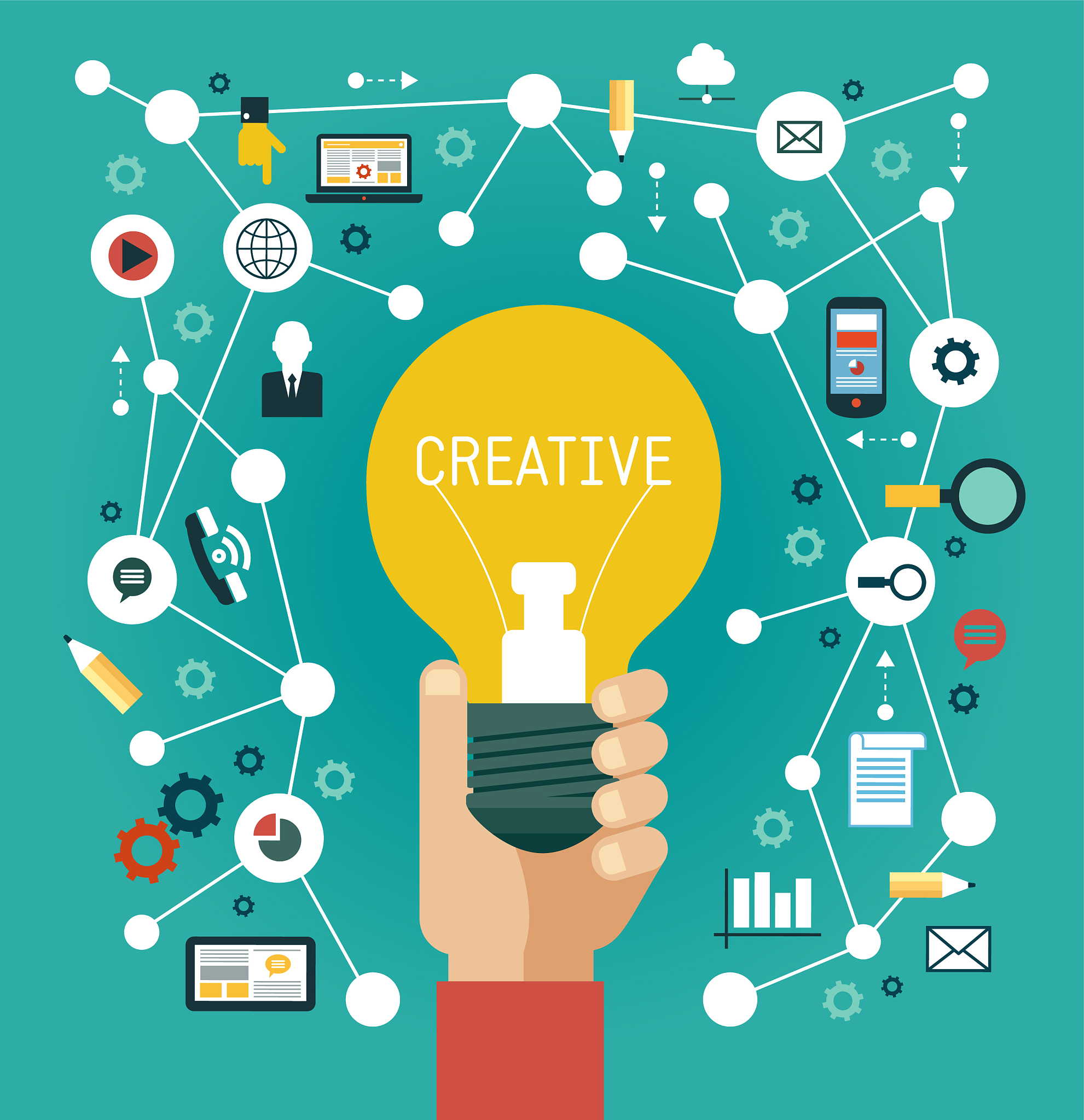 creative network infographics