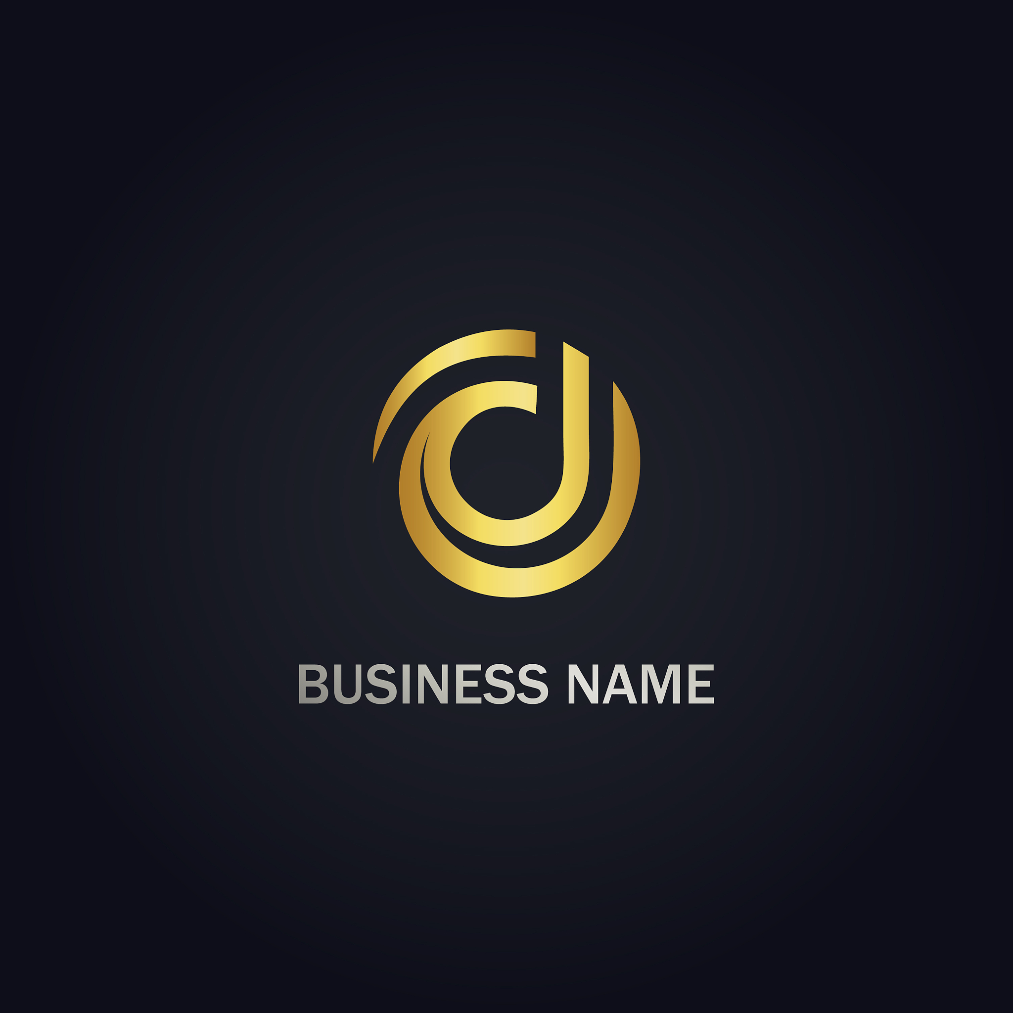 round line gold logo