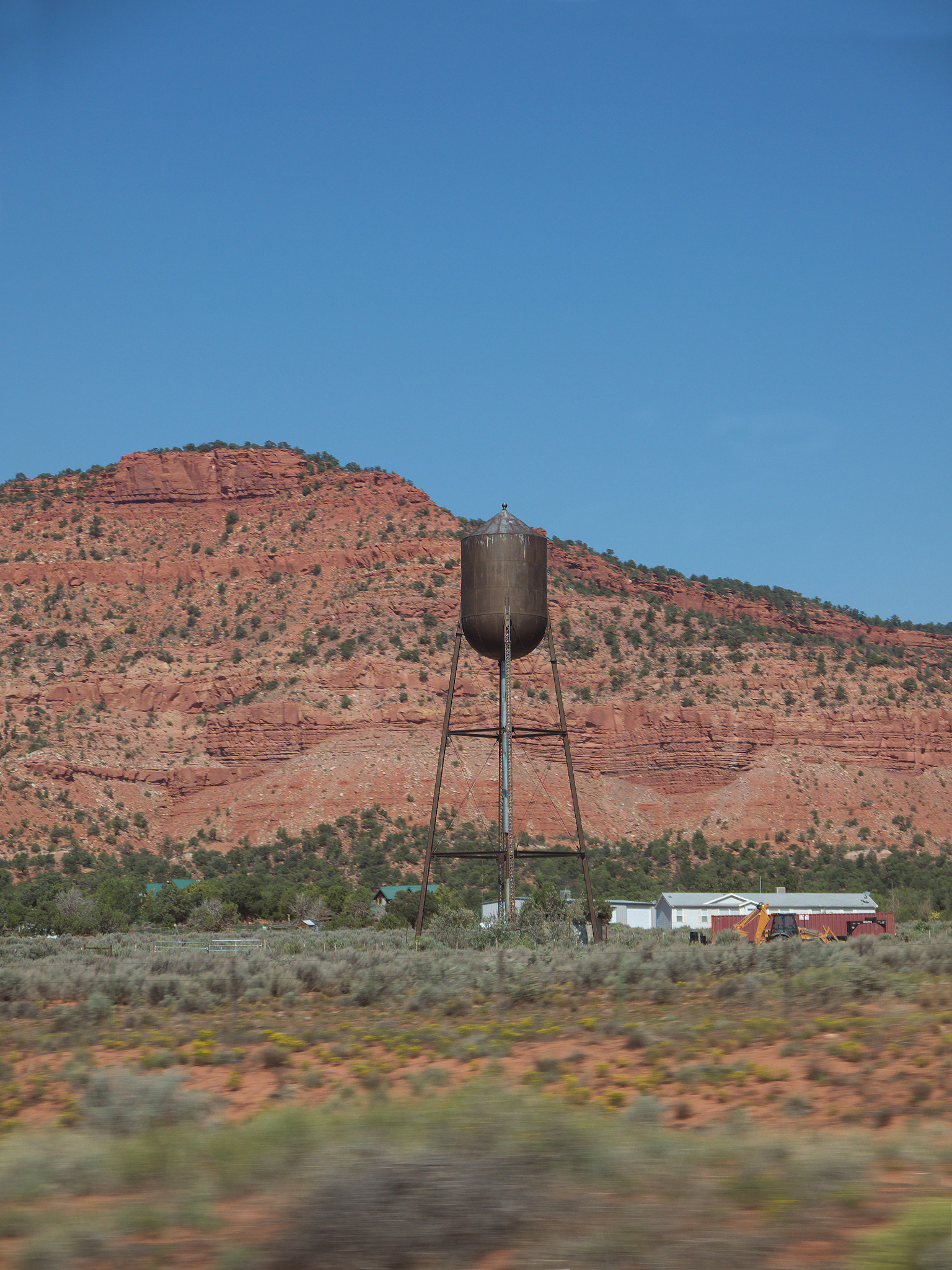 water tank in arizona desert