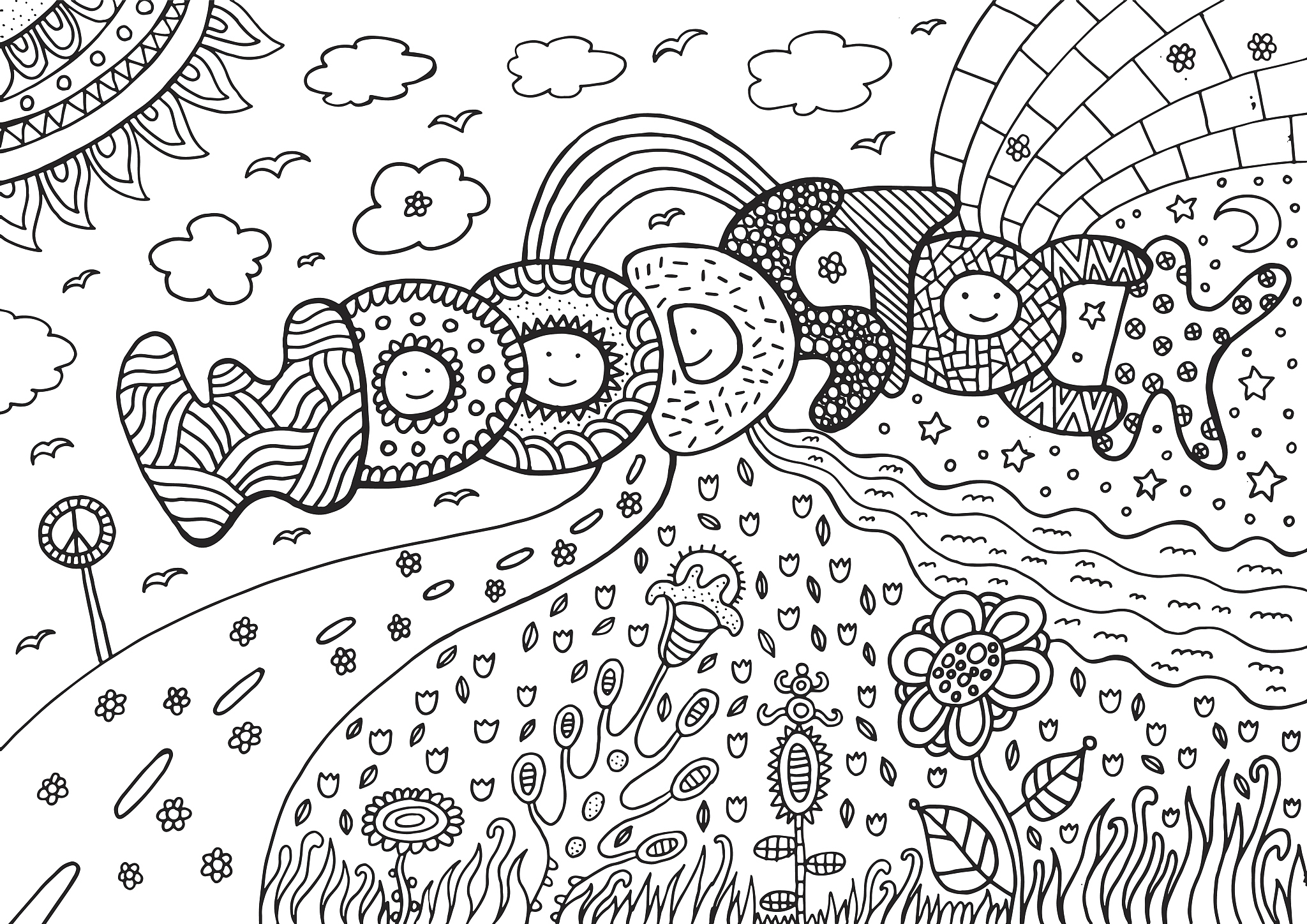 シンプルでインパクトのあるデザイン：線と色ブロックの力