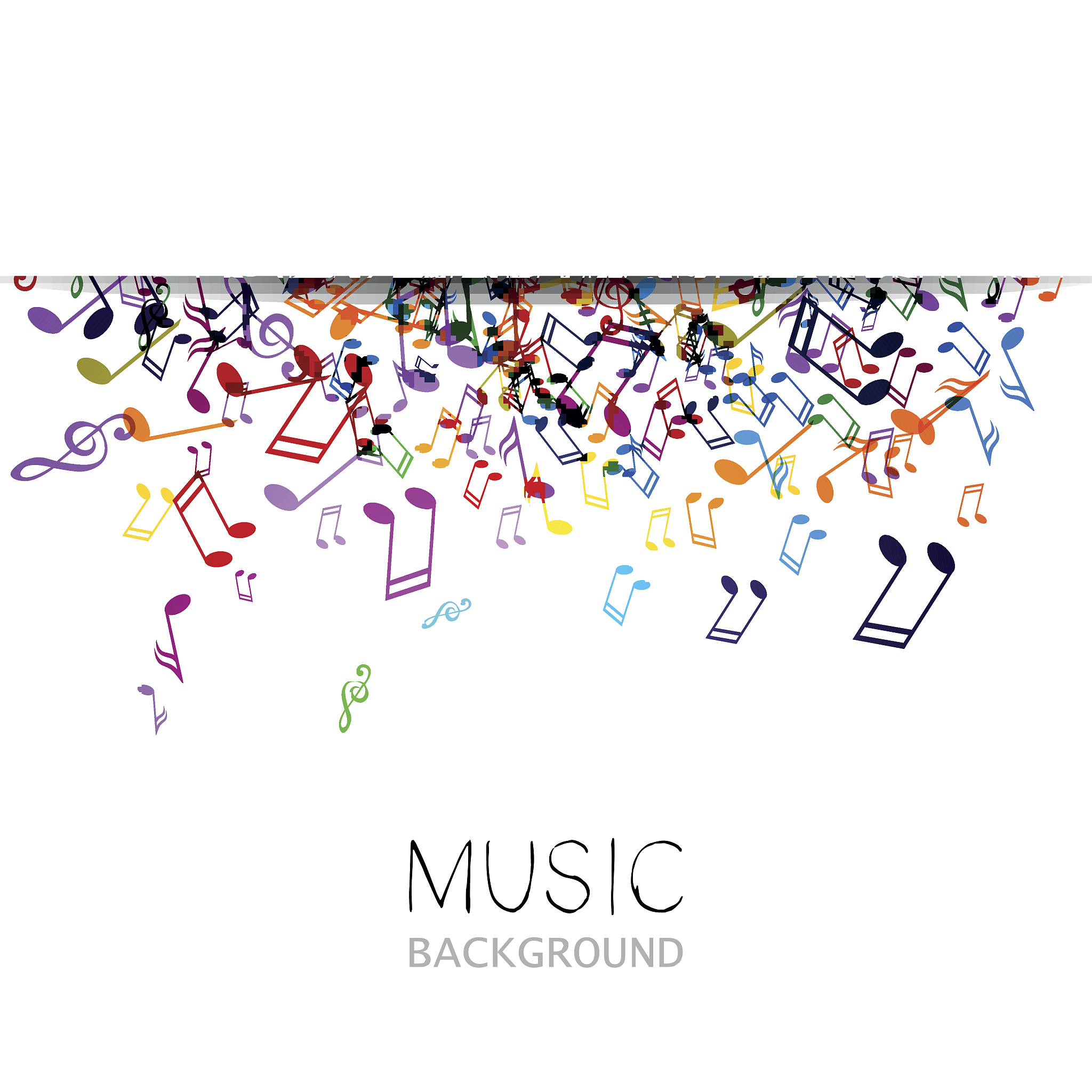 vector abstract music background