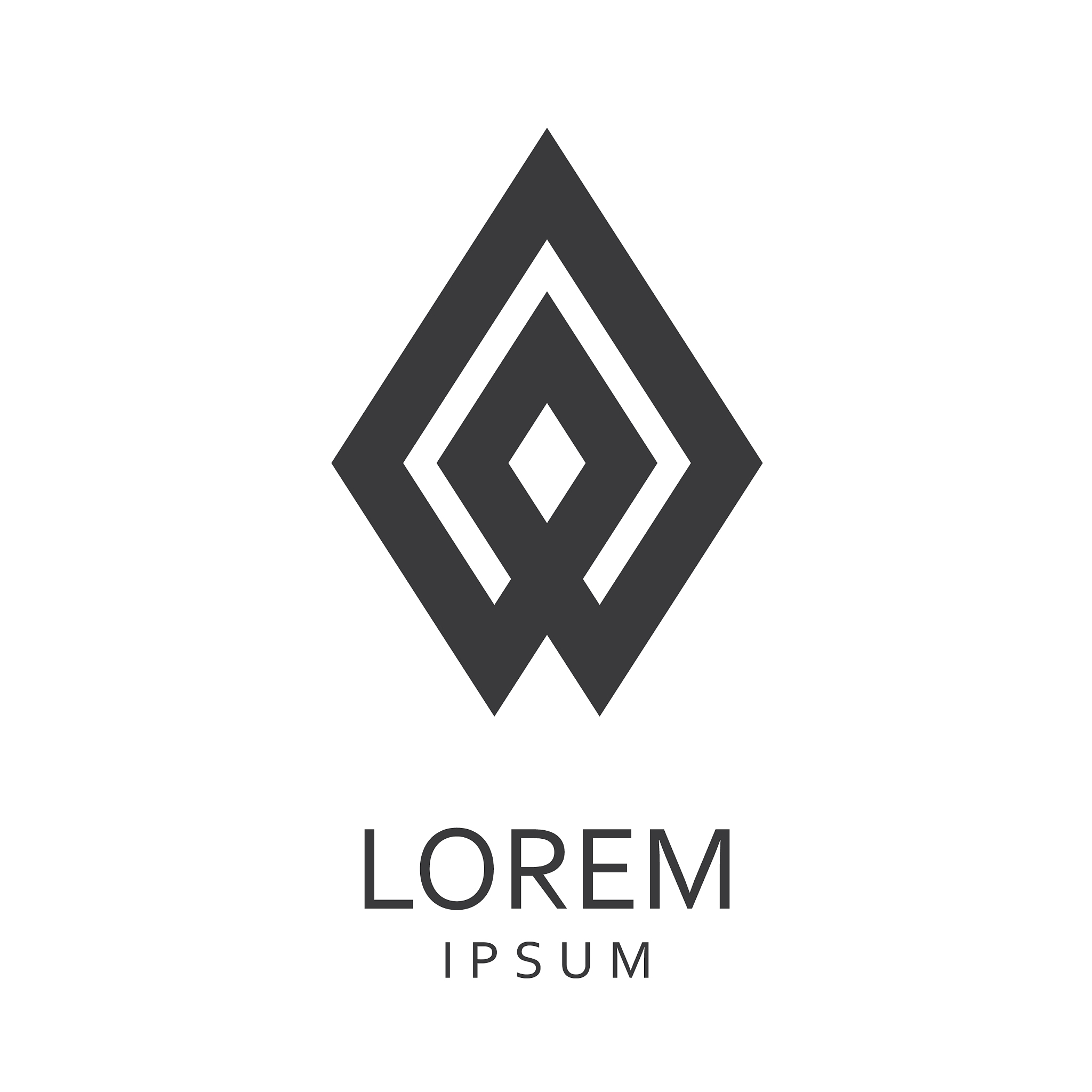 black abstract logo