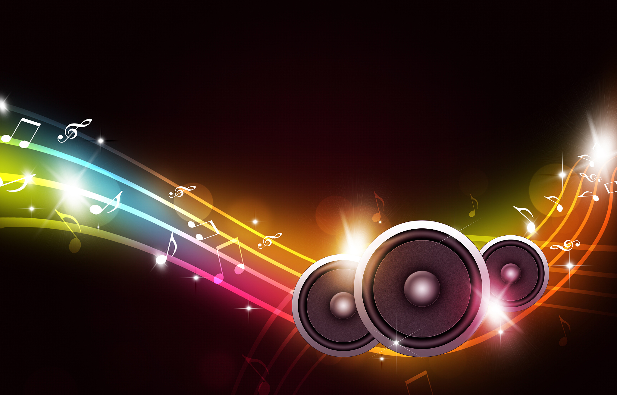 music multicolor background