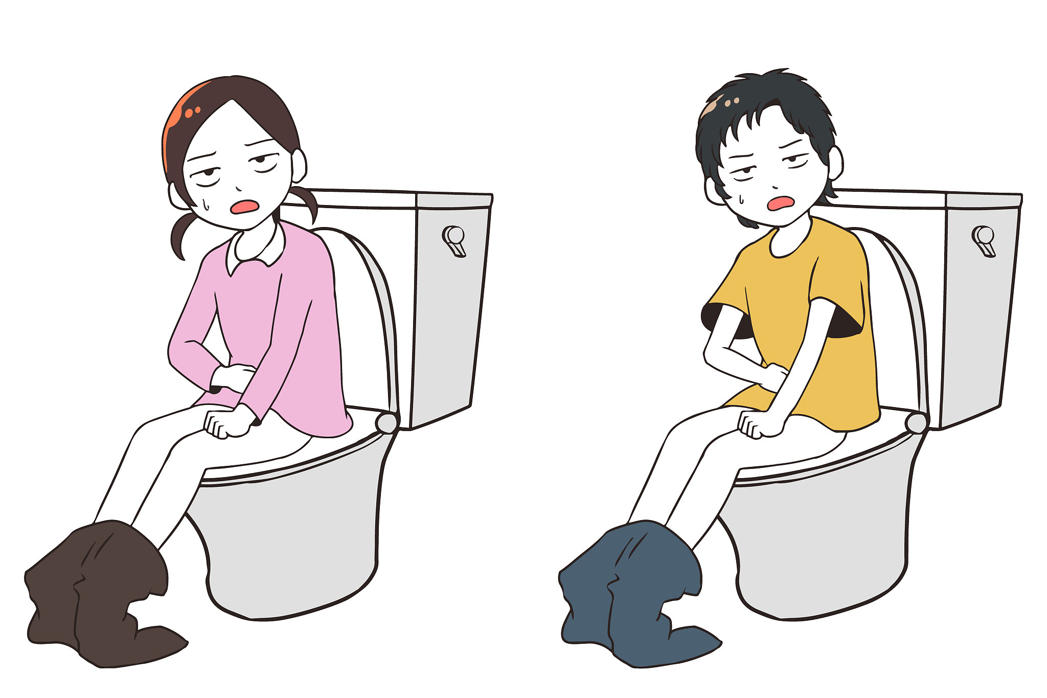 a child messing up in the toilet