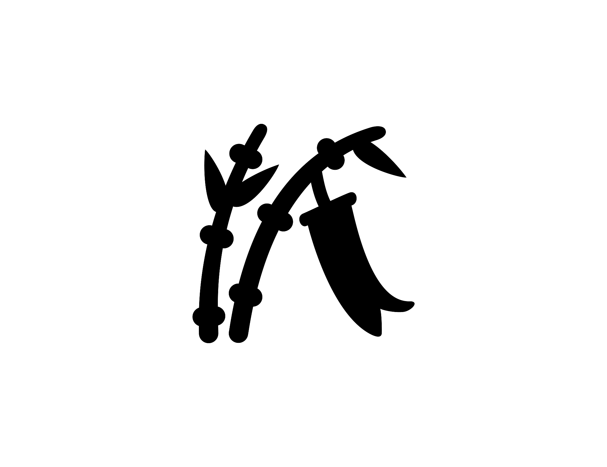 tanabata tree icon. isolated tanabata tree festival symbol - vec