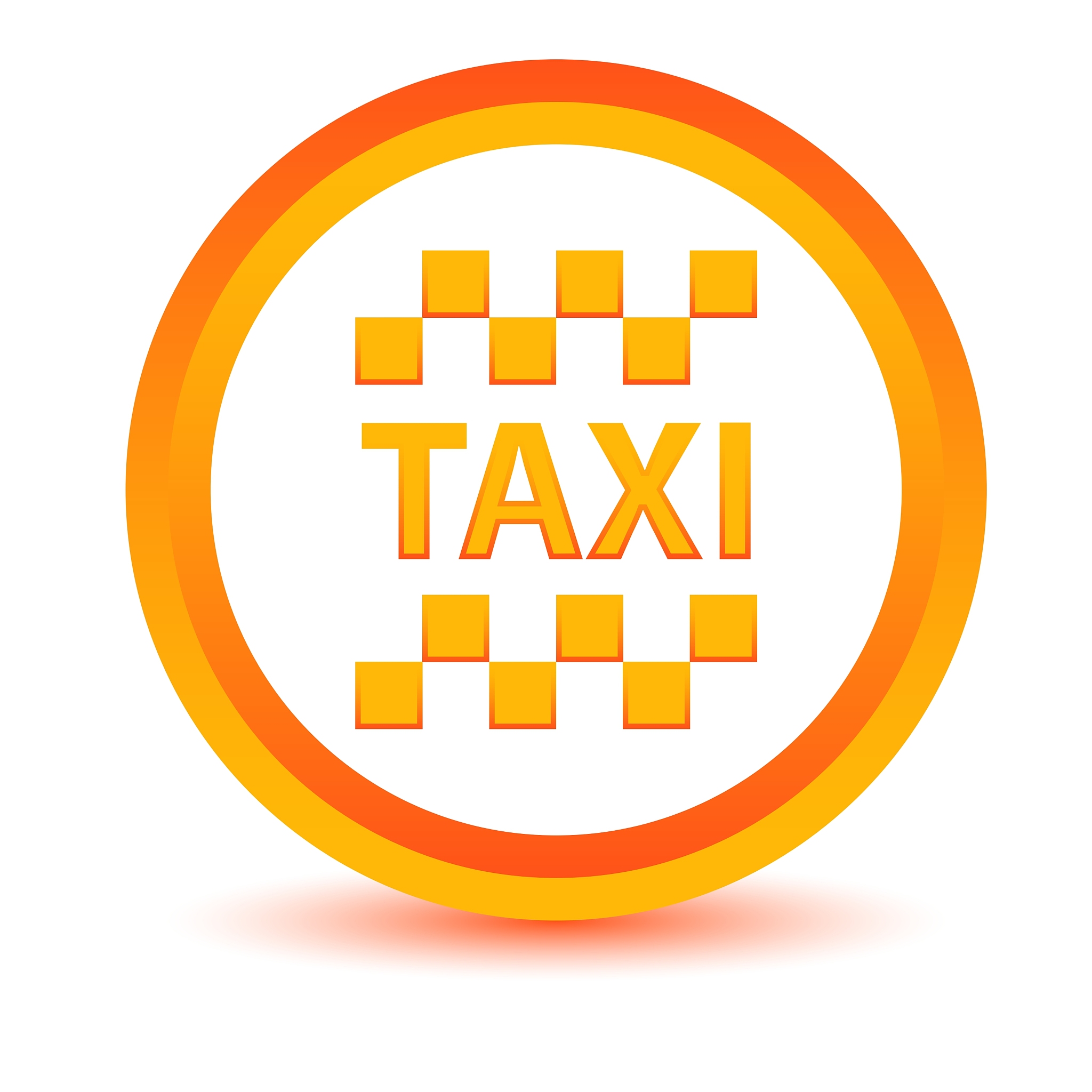orange taxi icon