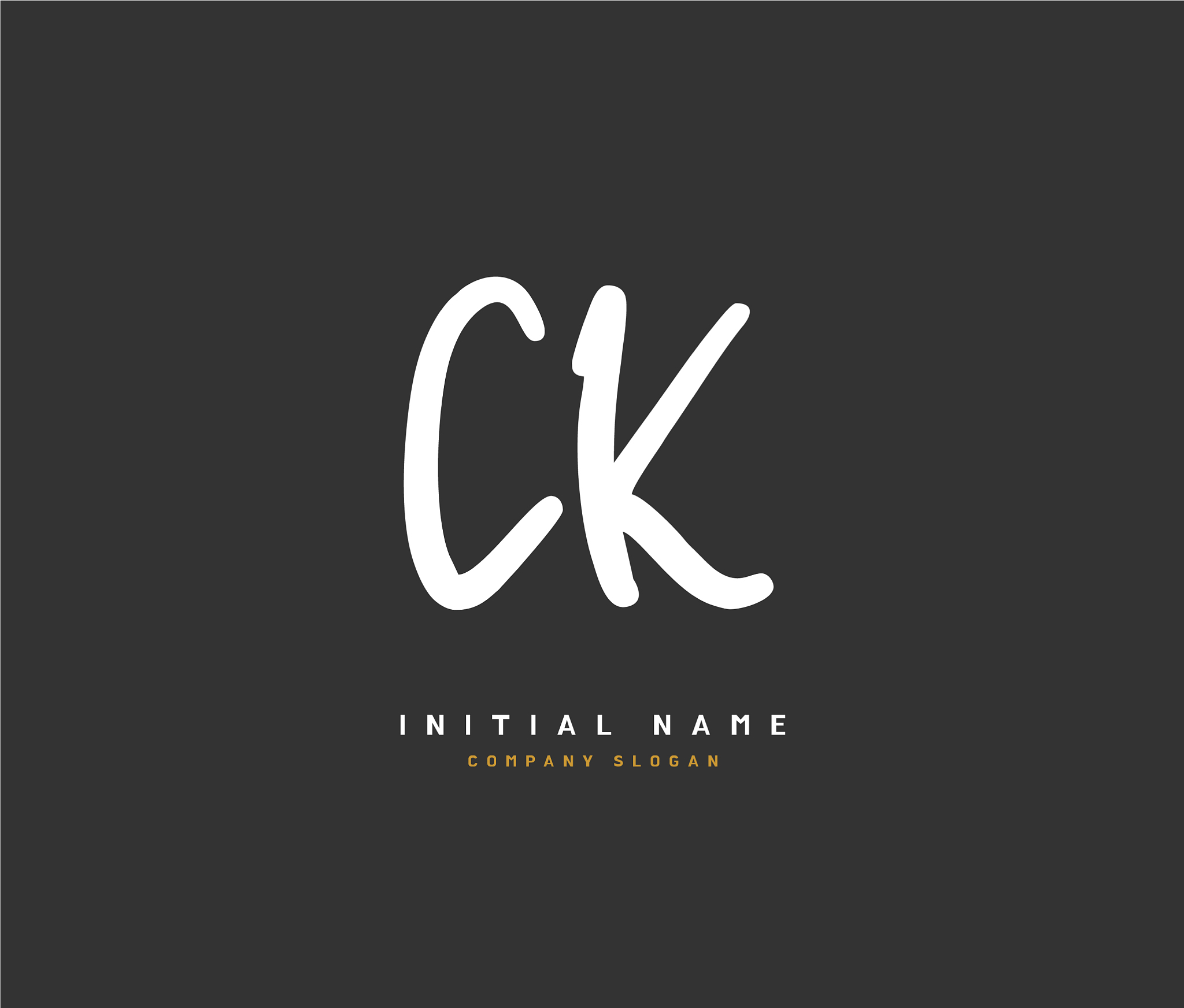 <strong>c</strong> k ck beauty initial logo handwriting logo of