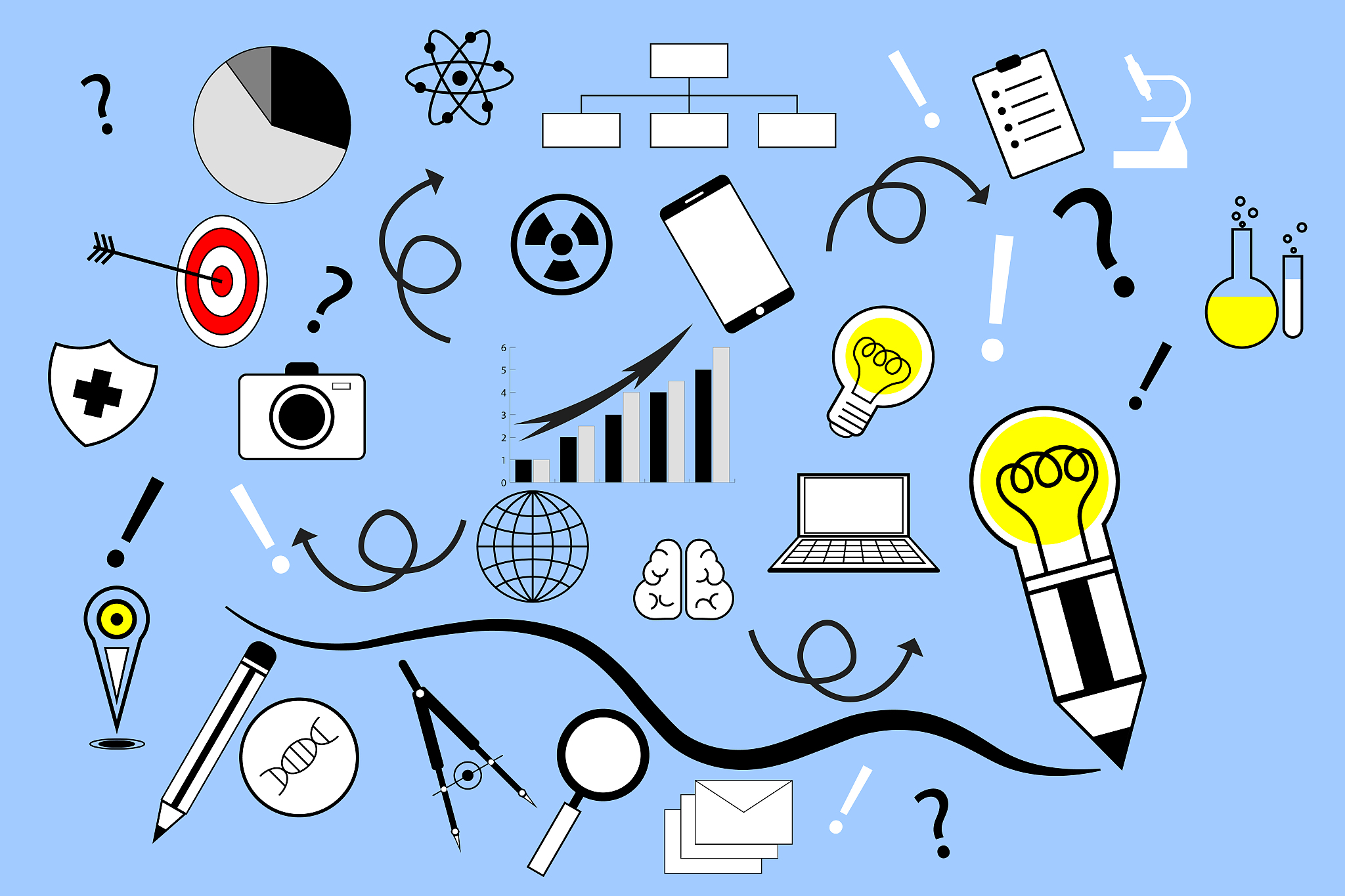 creative idea with thinking concept