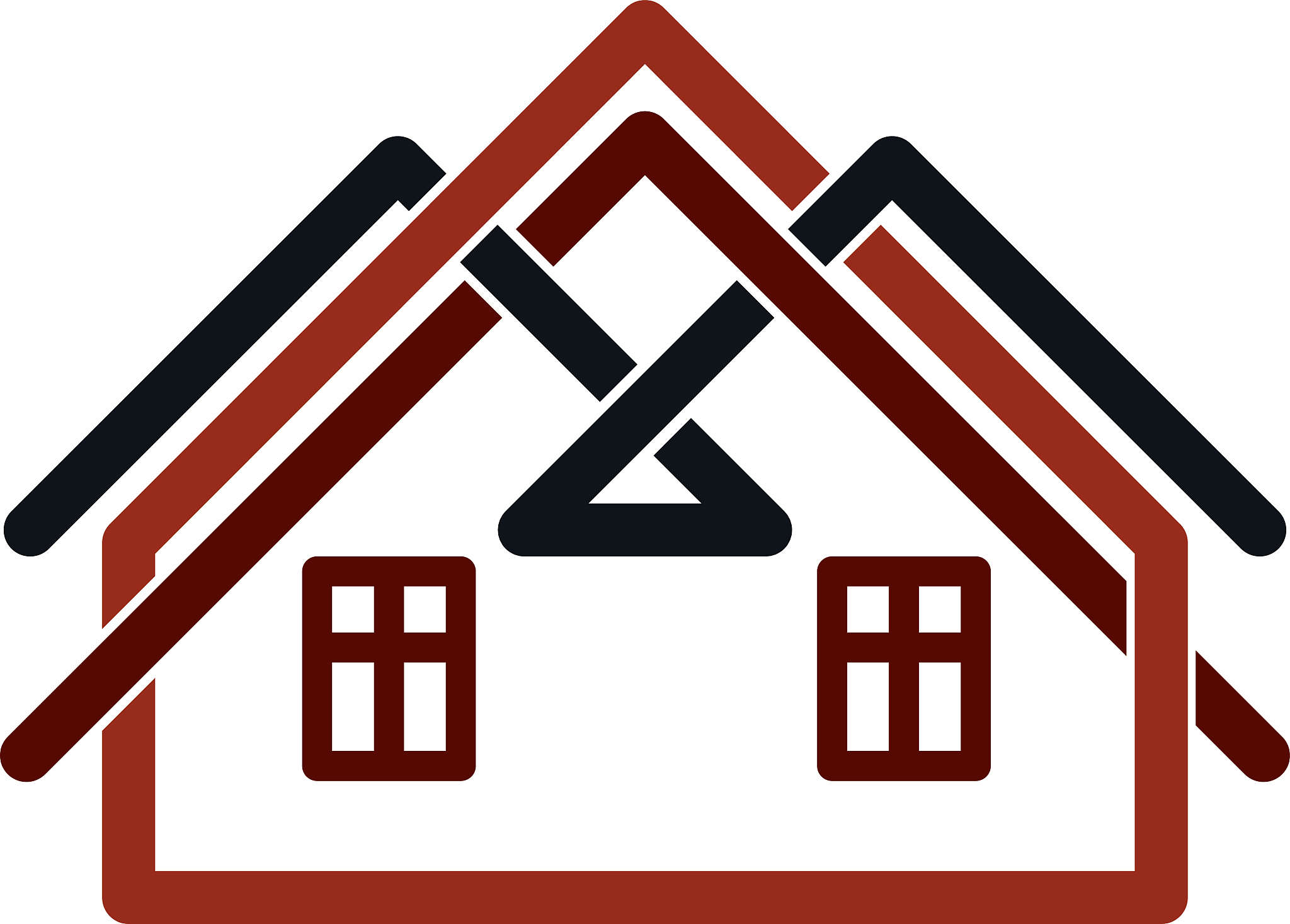 property developer stylish estate agency vector symbol. creative