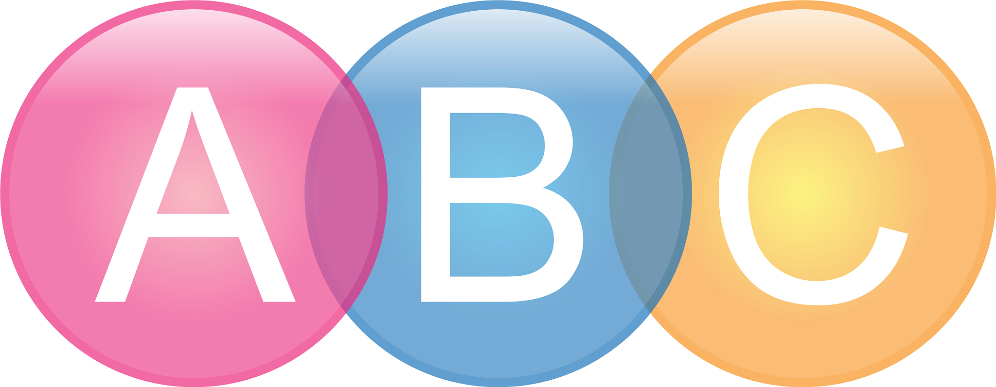 letter abc logo design template elements