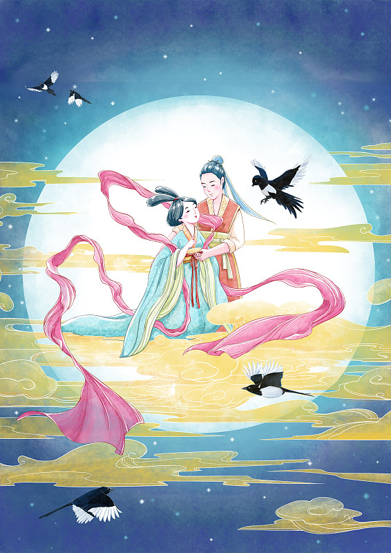 穿针乞巧的过程