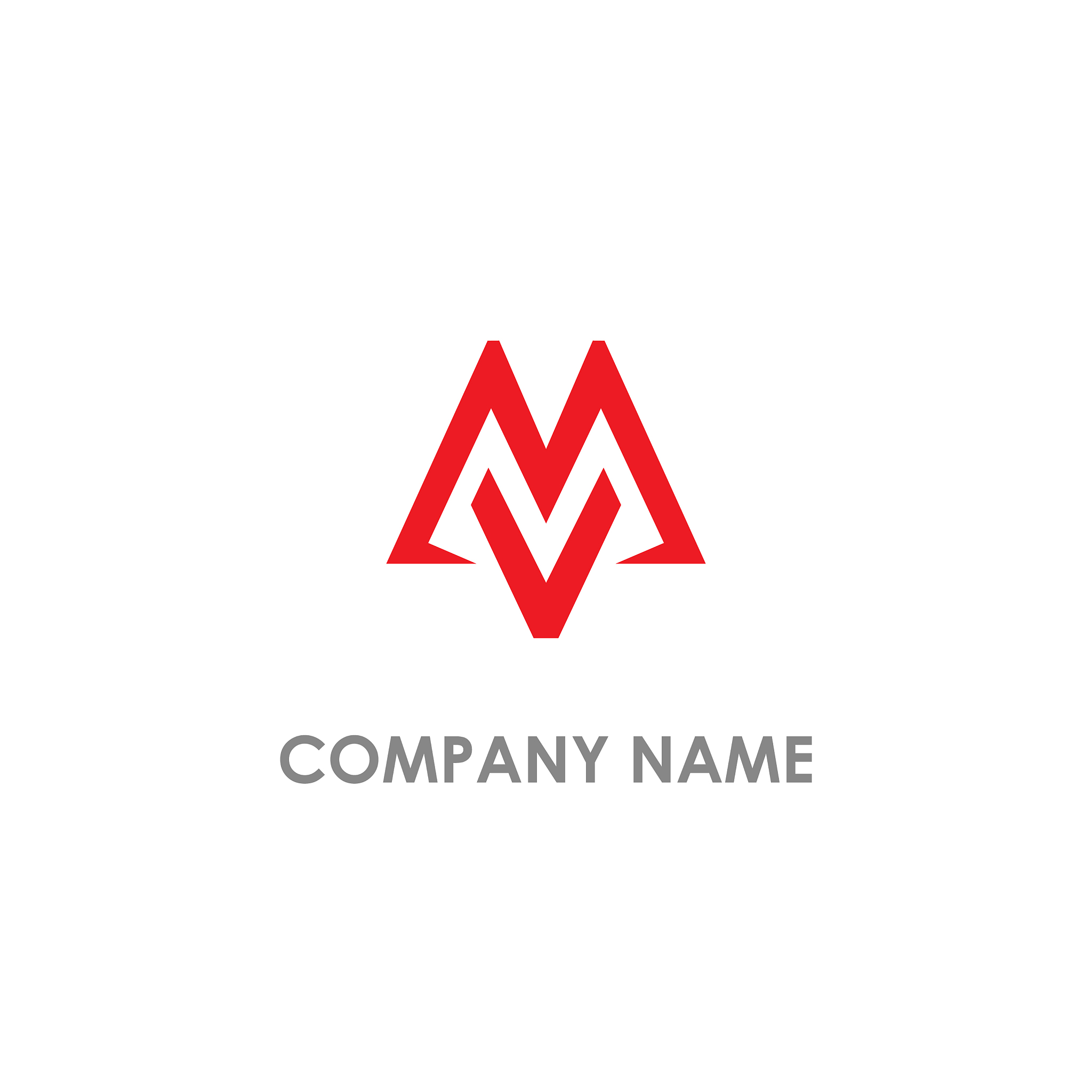 m initial shape company logo