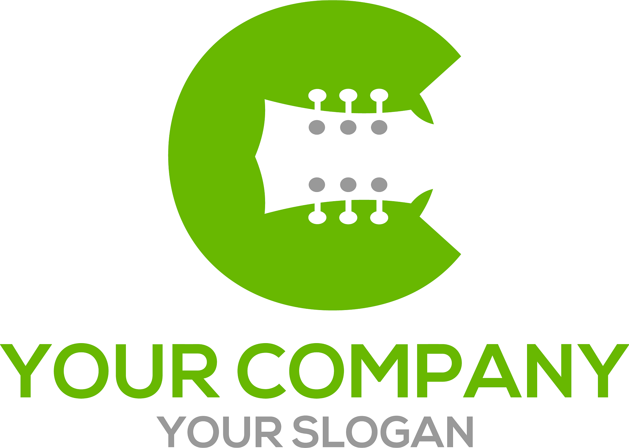 c guitar logo design
