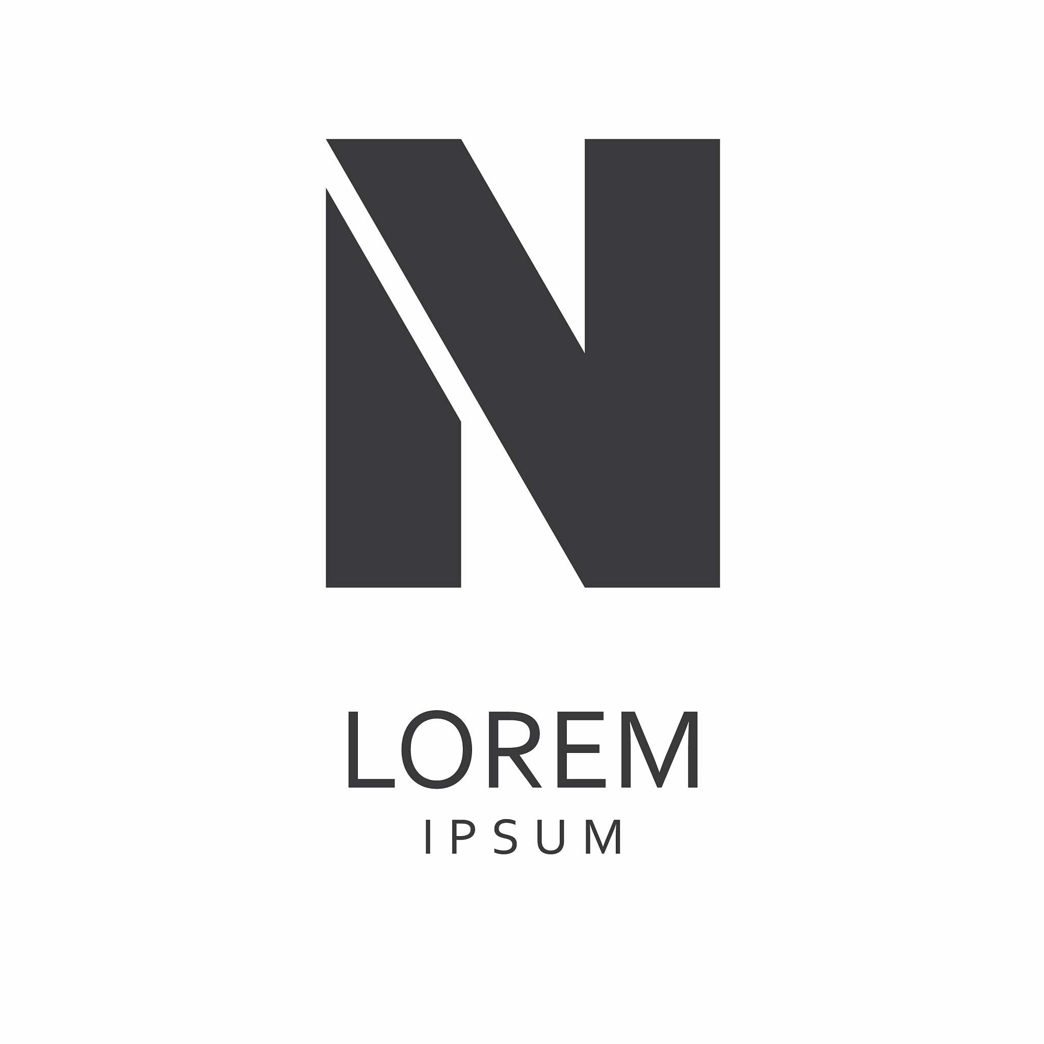 n letter logo icon