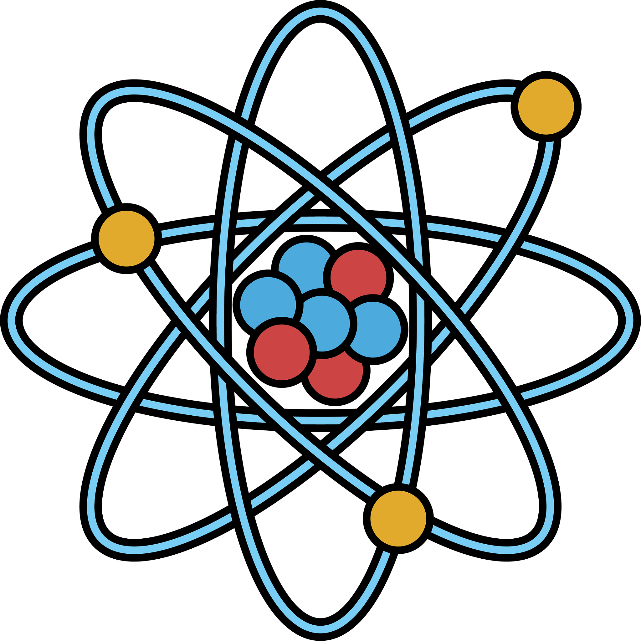 atom representation icon image