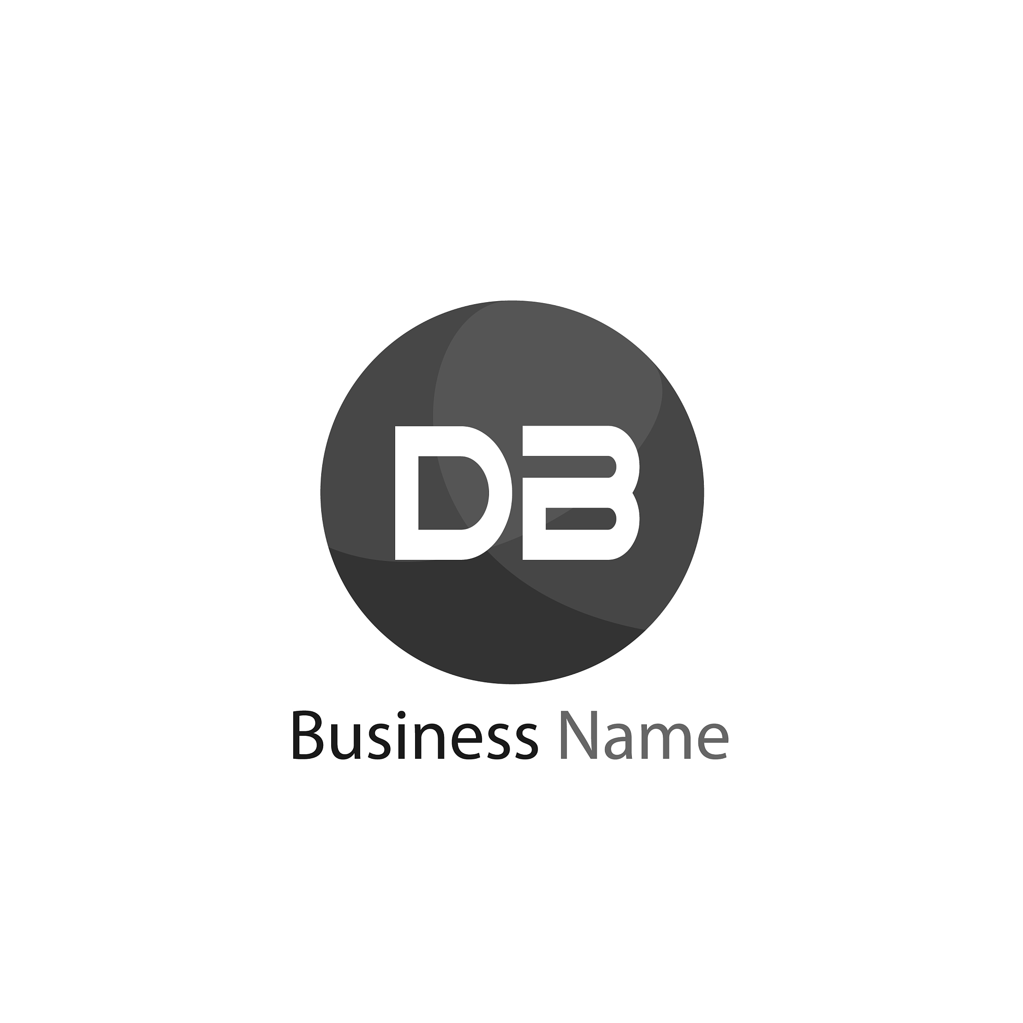 initial letter db logo template design