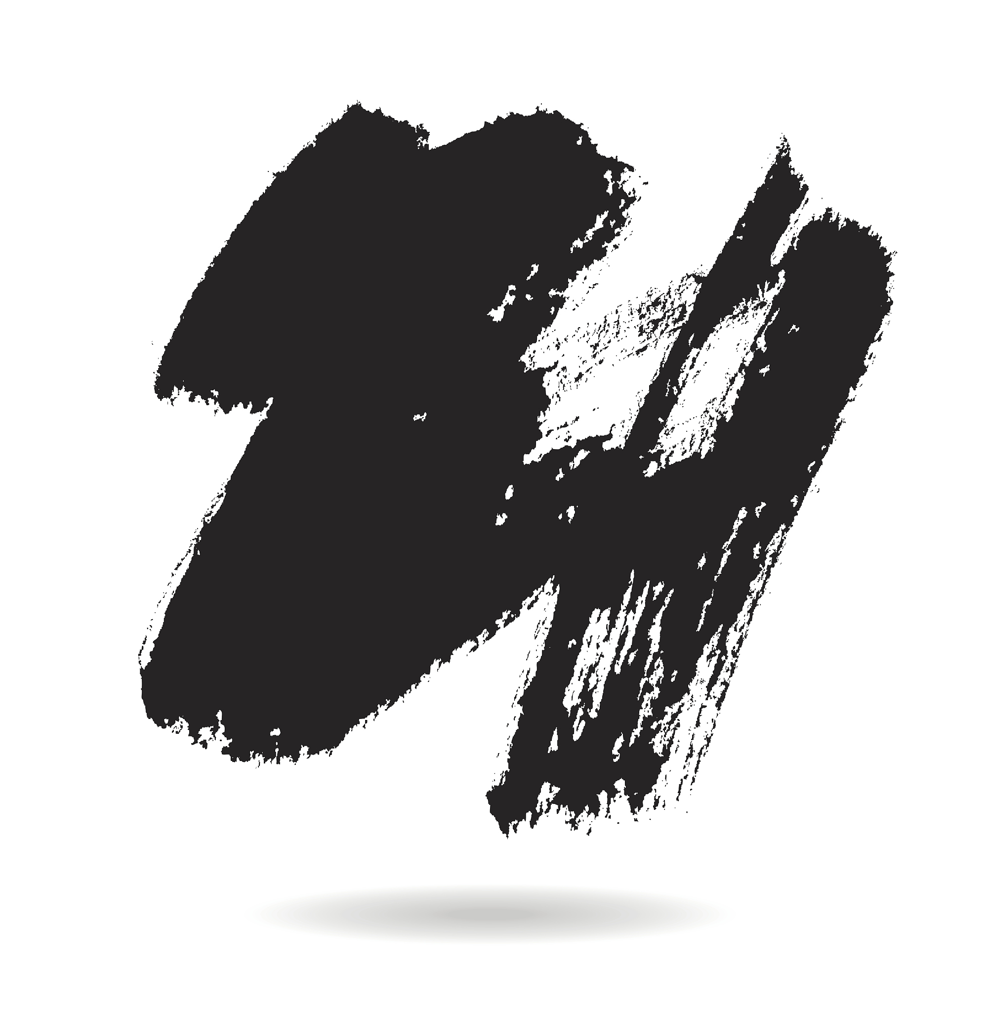 black grungy vector abstract hand-painted background. brush desi