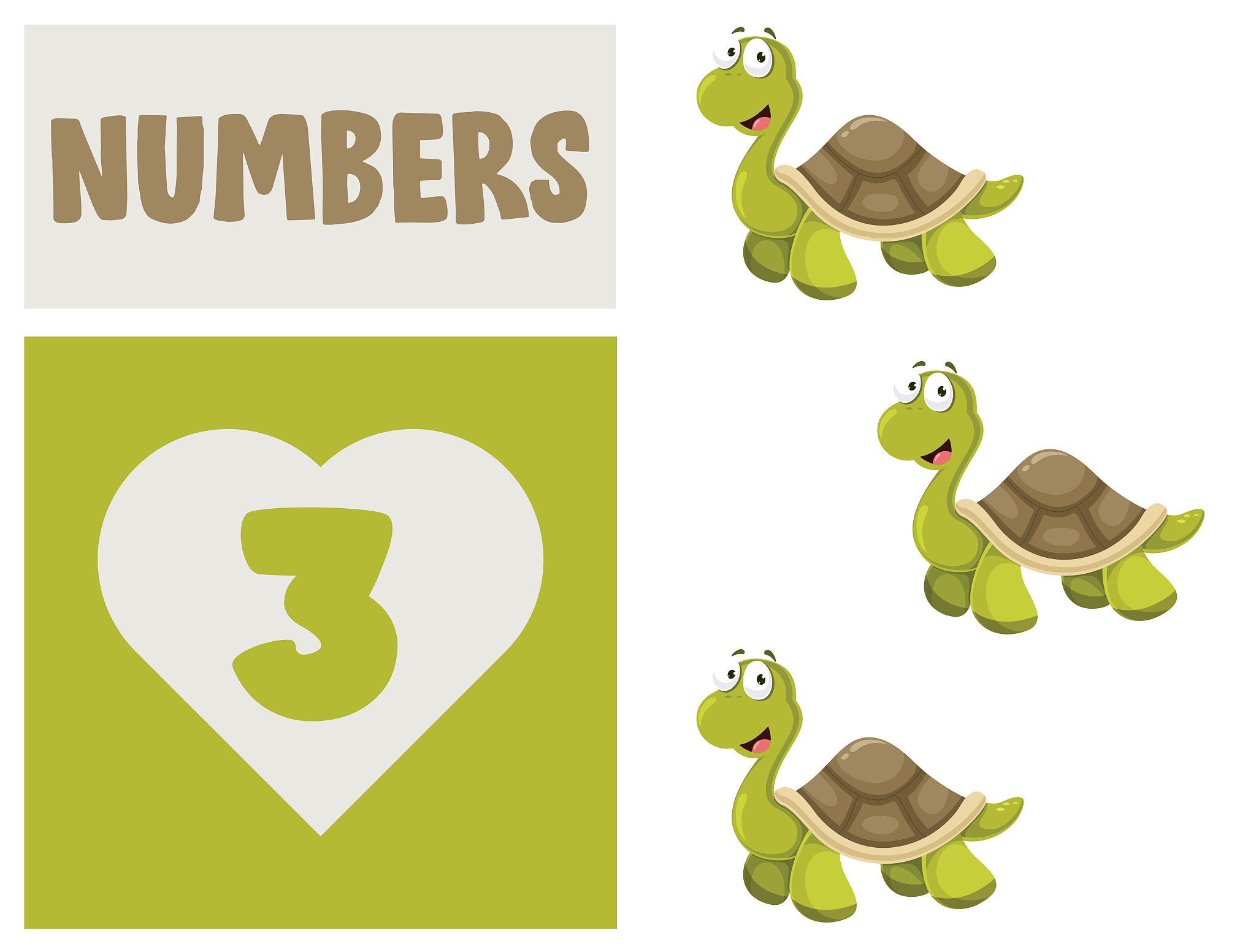 set of numbers for children education