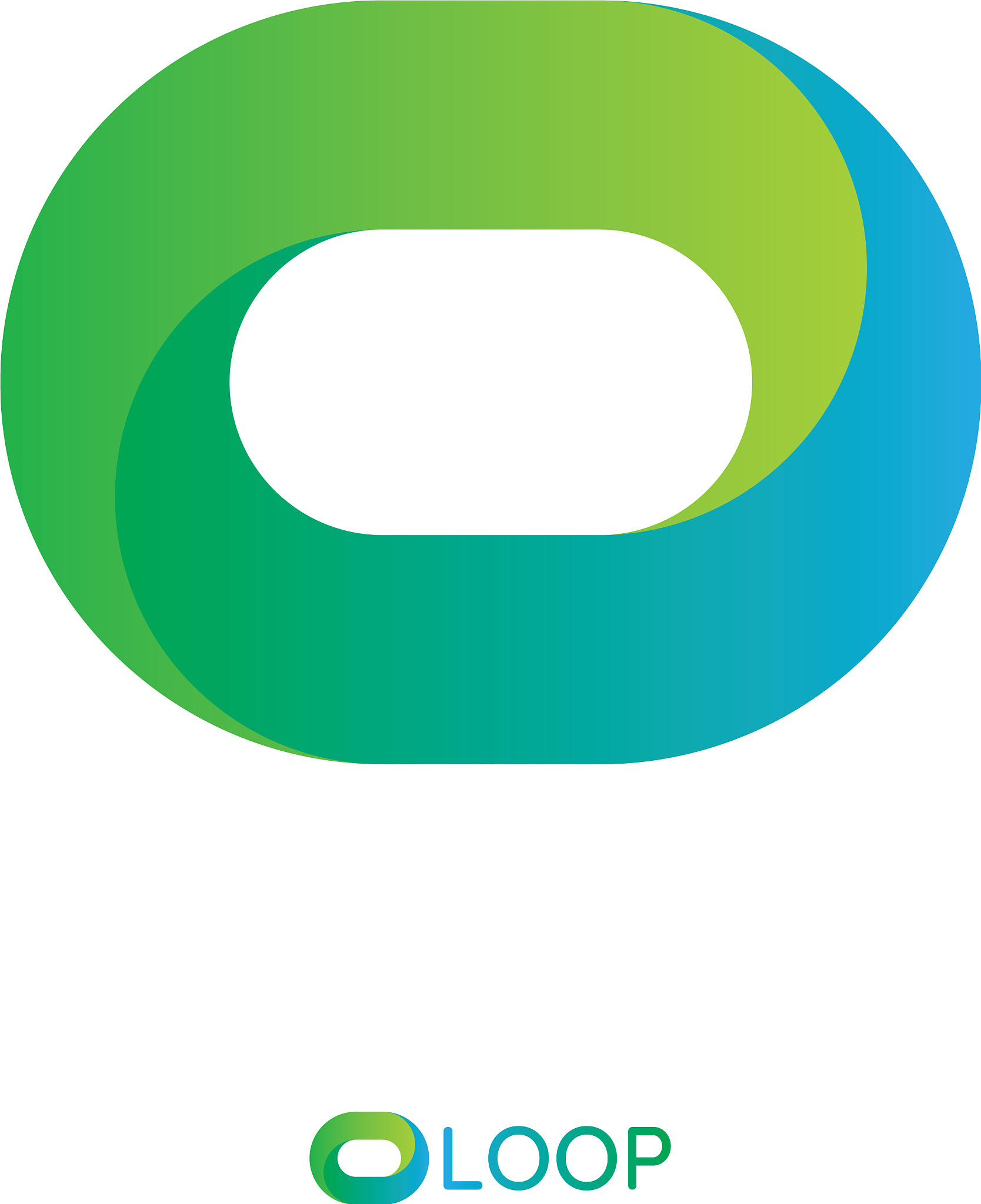 twisted loop oval letter o logo nature logo