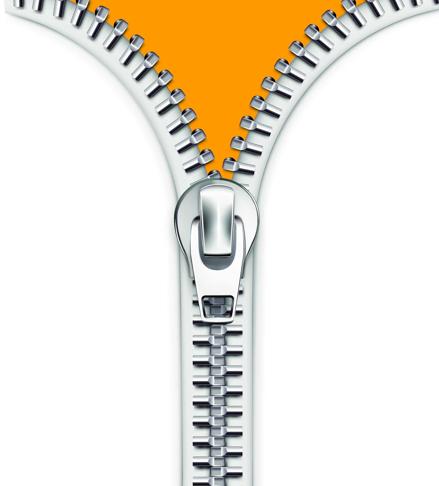 metallic zipper