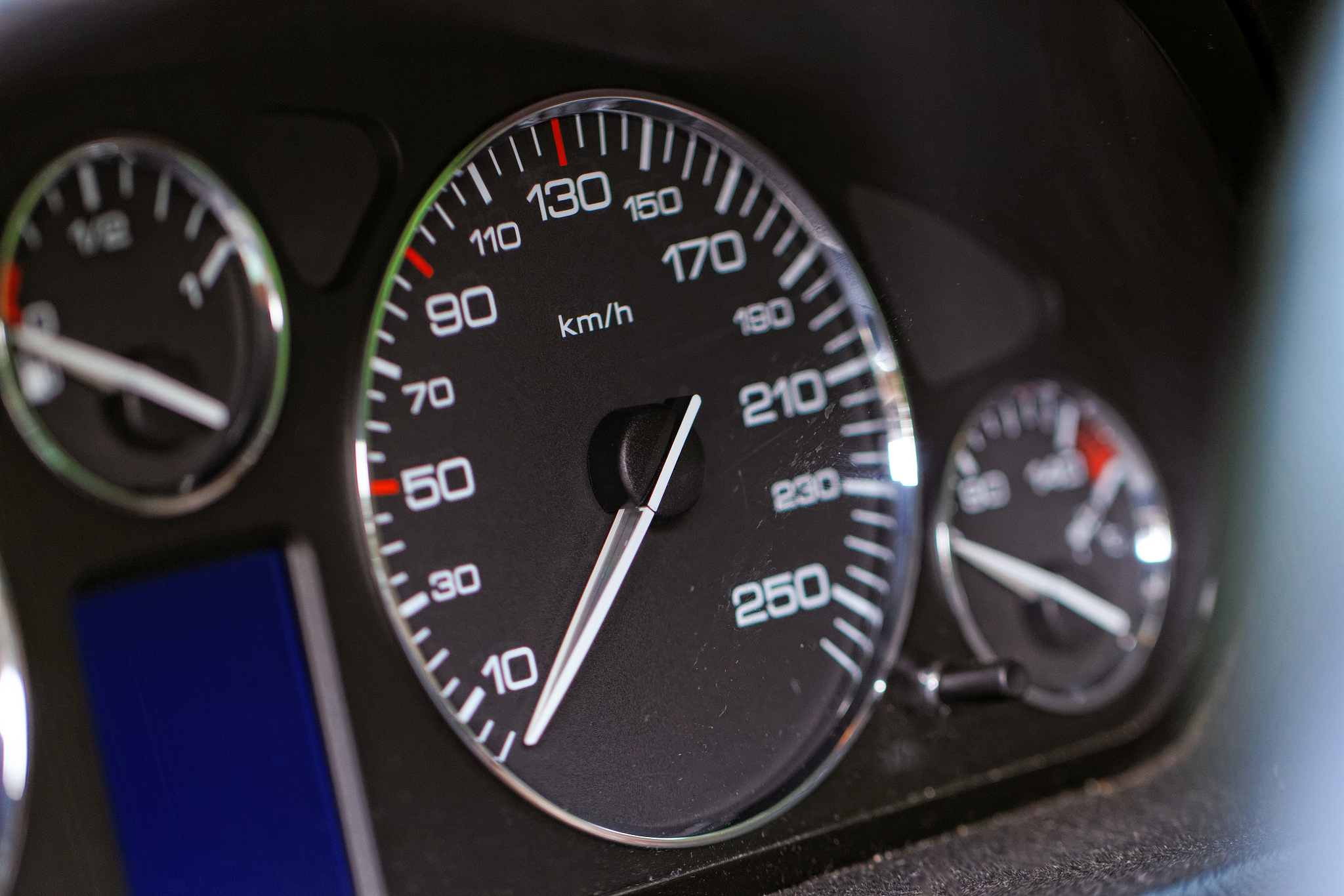 close up modern car dashboard