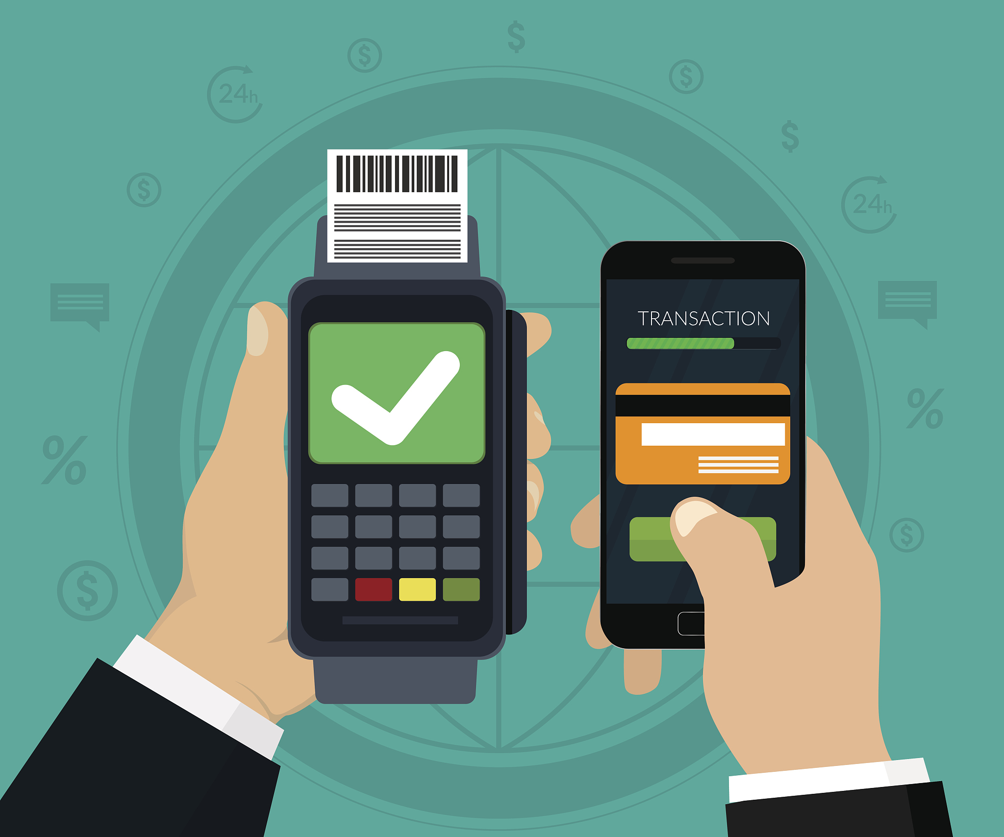 business mobile payment concept.
