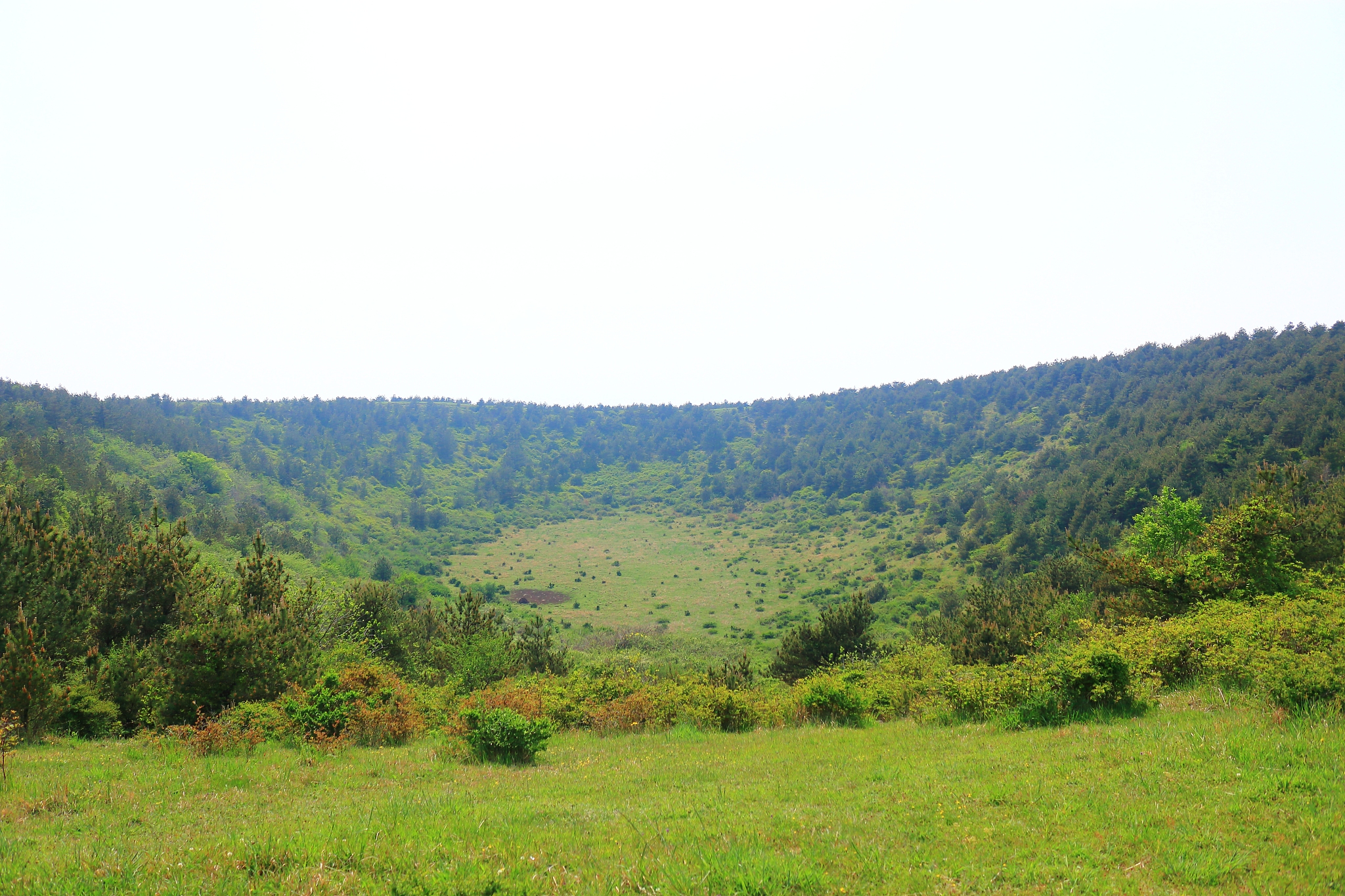 white pill, garden, hill, mountain, crater