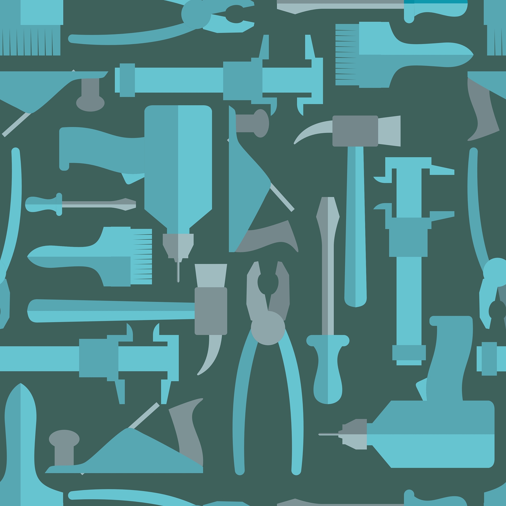 seamless construction hand tools pattern