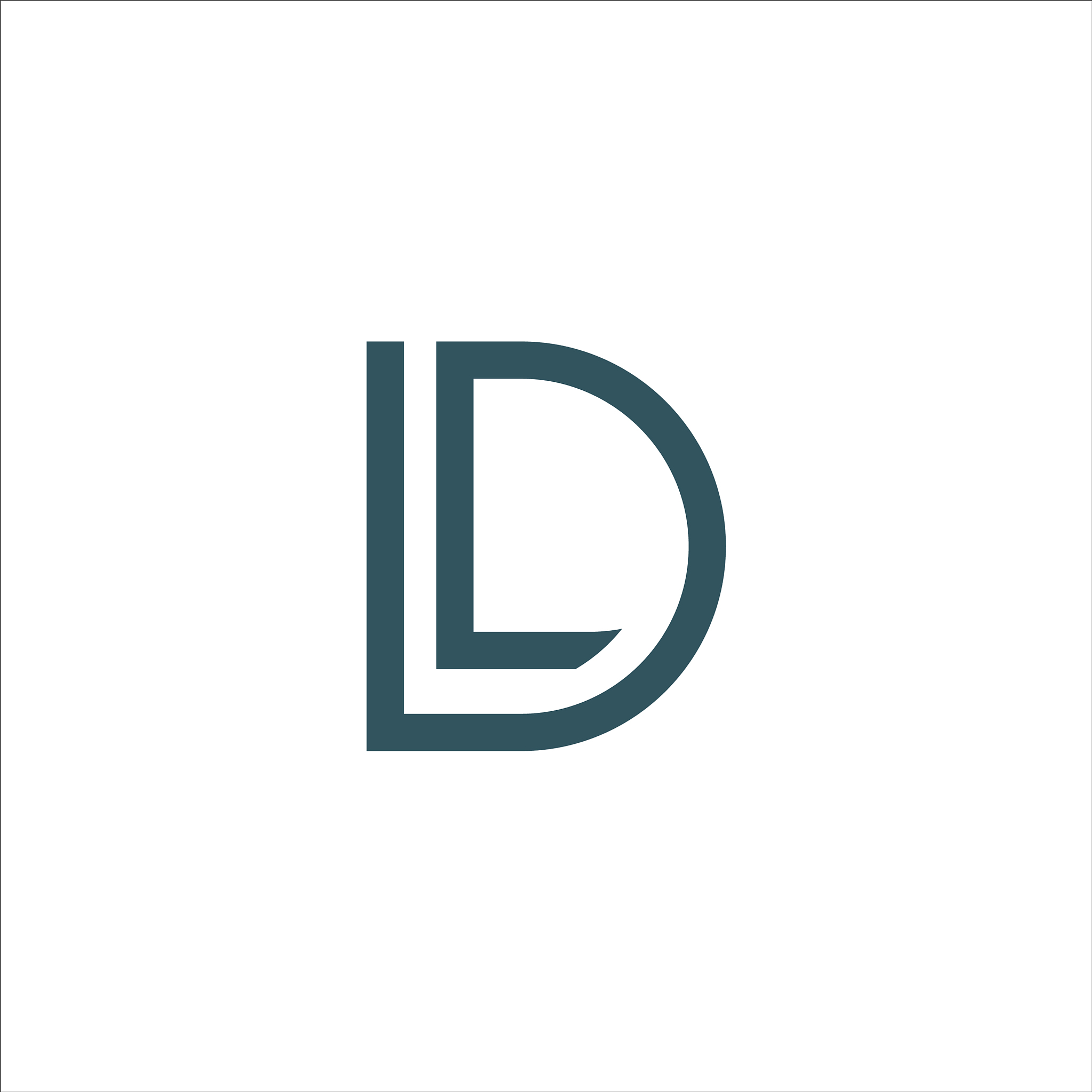 initial letter dl logo template design