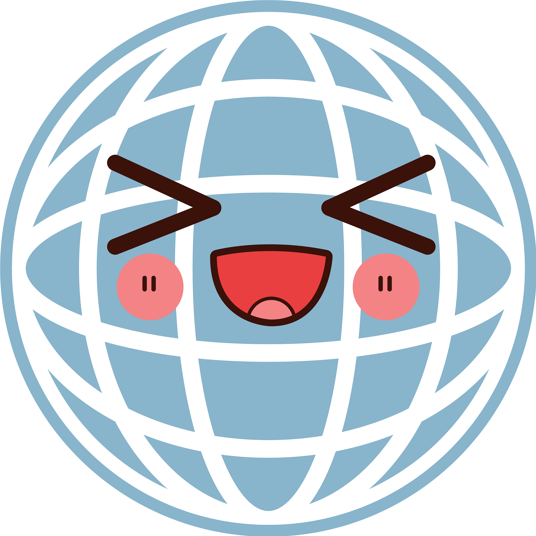 kawaii modern globe connections network design